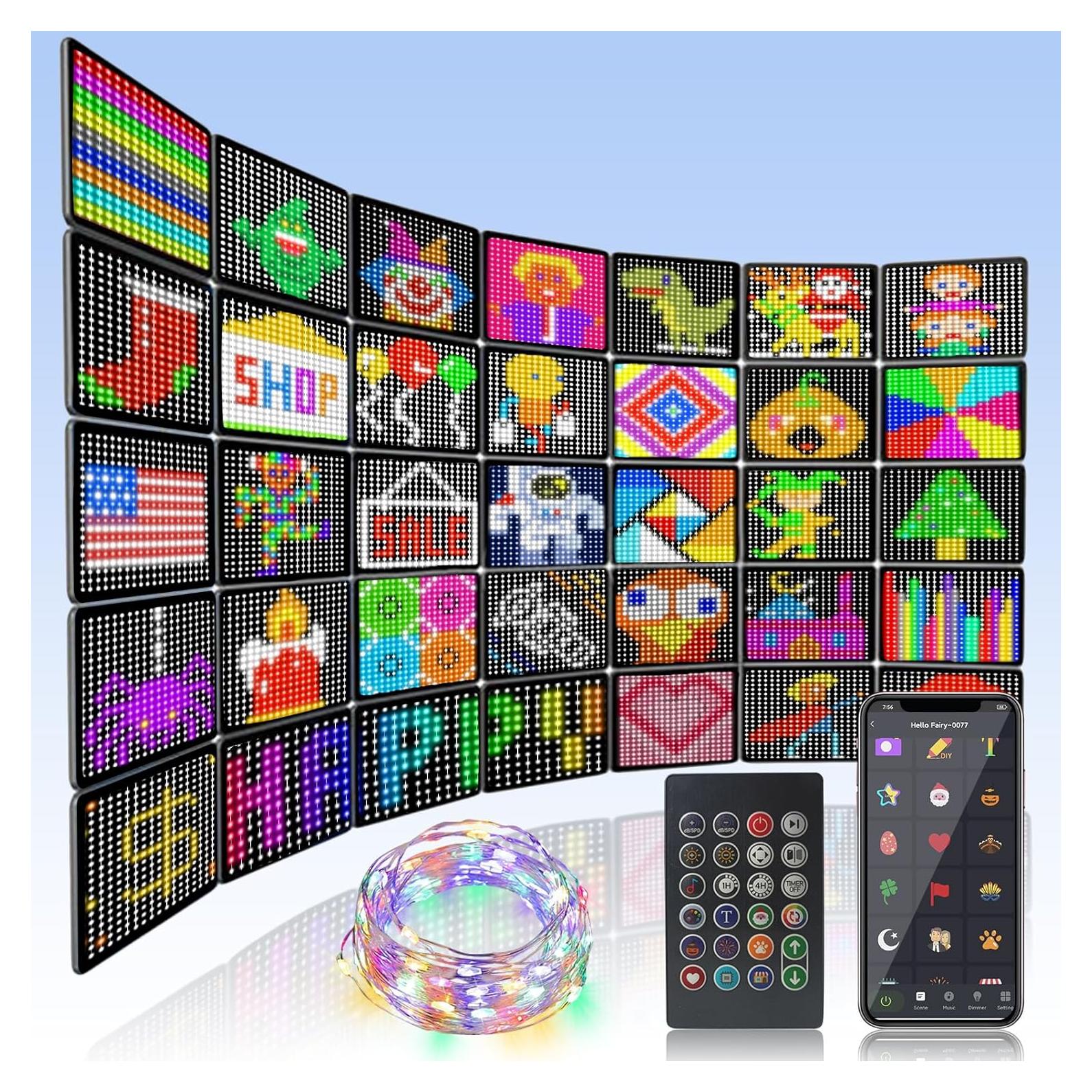 Luces de Cortina LED ASTRAEA 400 con Control Remoto y APP