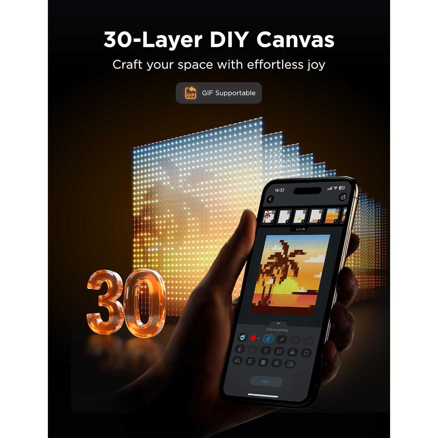 Luces de Cortina LED Govee Pro 960 LEDs IP67 1.65x1.75m