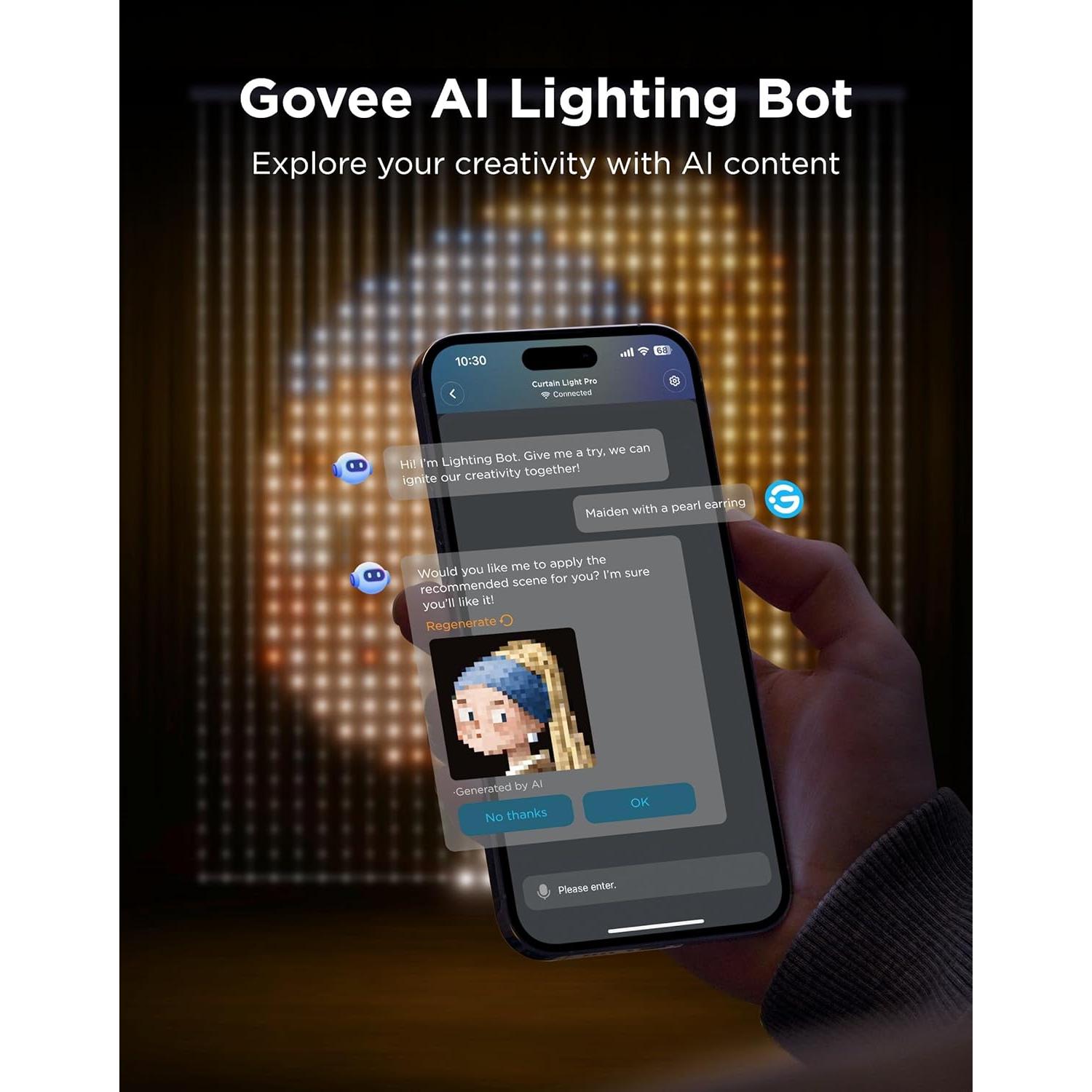 Luces de Cortina LED Govee Pro 960 LEDs IP67 1.65x1.75m