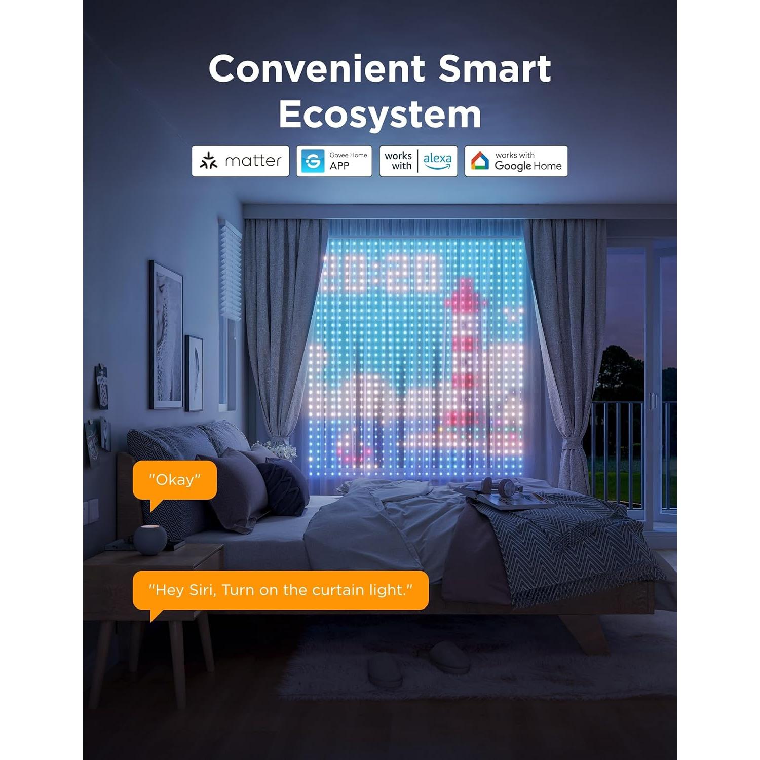 Luces de Cortina LED Govee Pro 960 LEDs IP67 1.65x1.75m