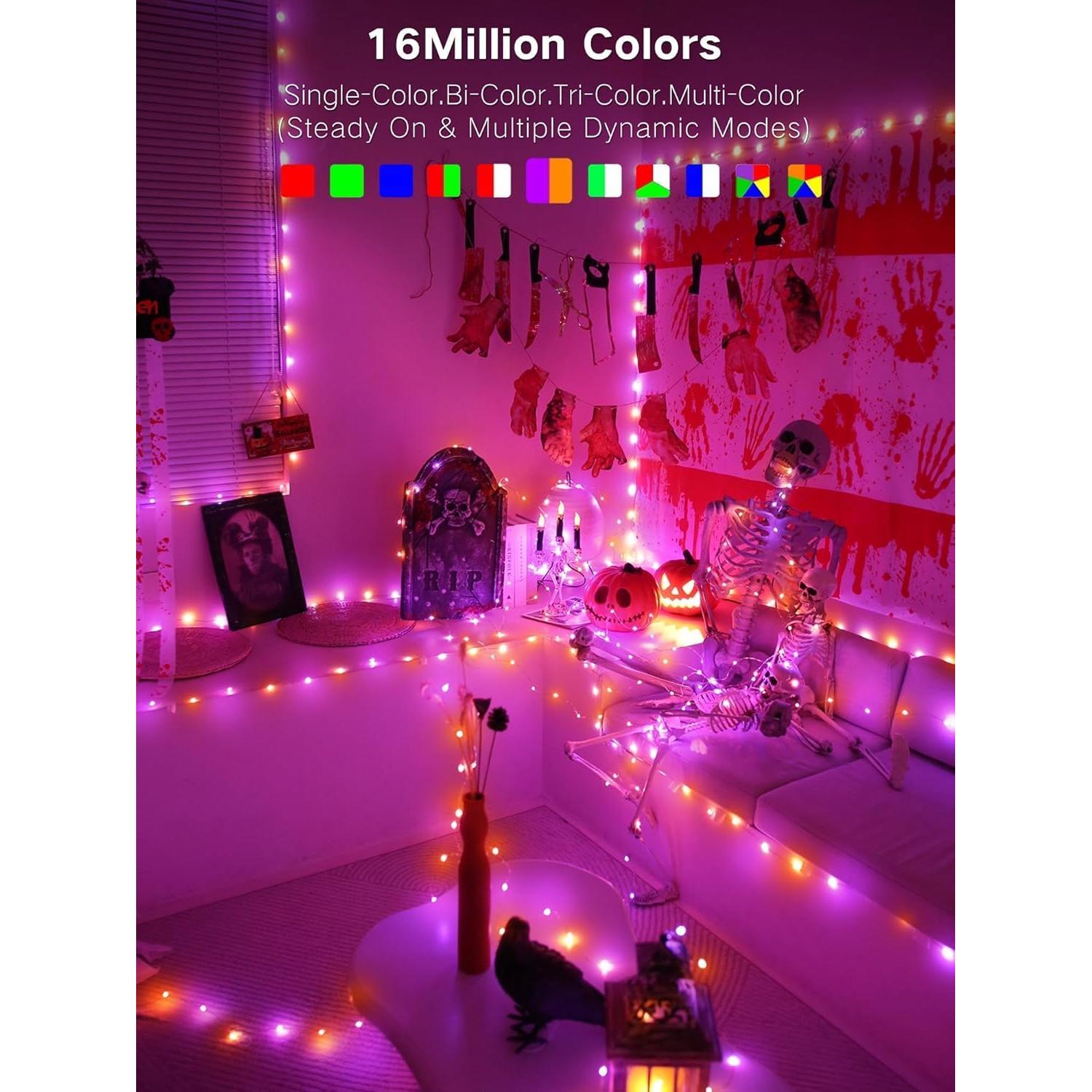 Luces de Navidad Inteligentes ODEETRONIC 20m 200LED RGB WiFi