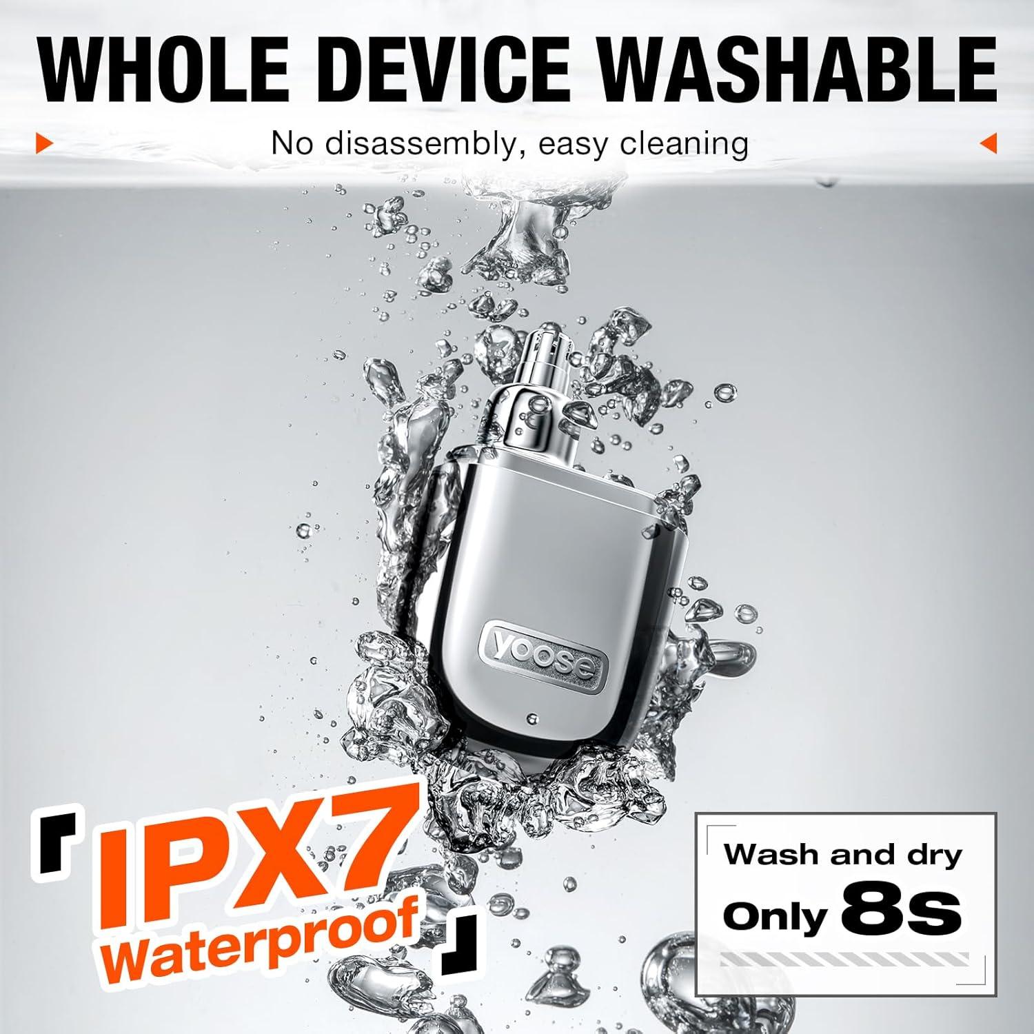 Recortador de Vello Nasal yoose N1S Portátil Impermeable Verde