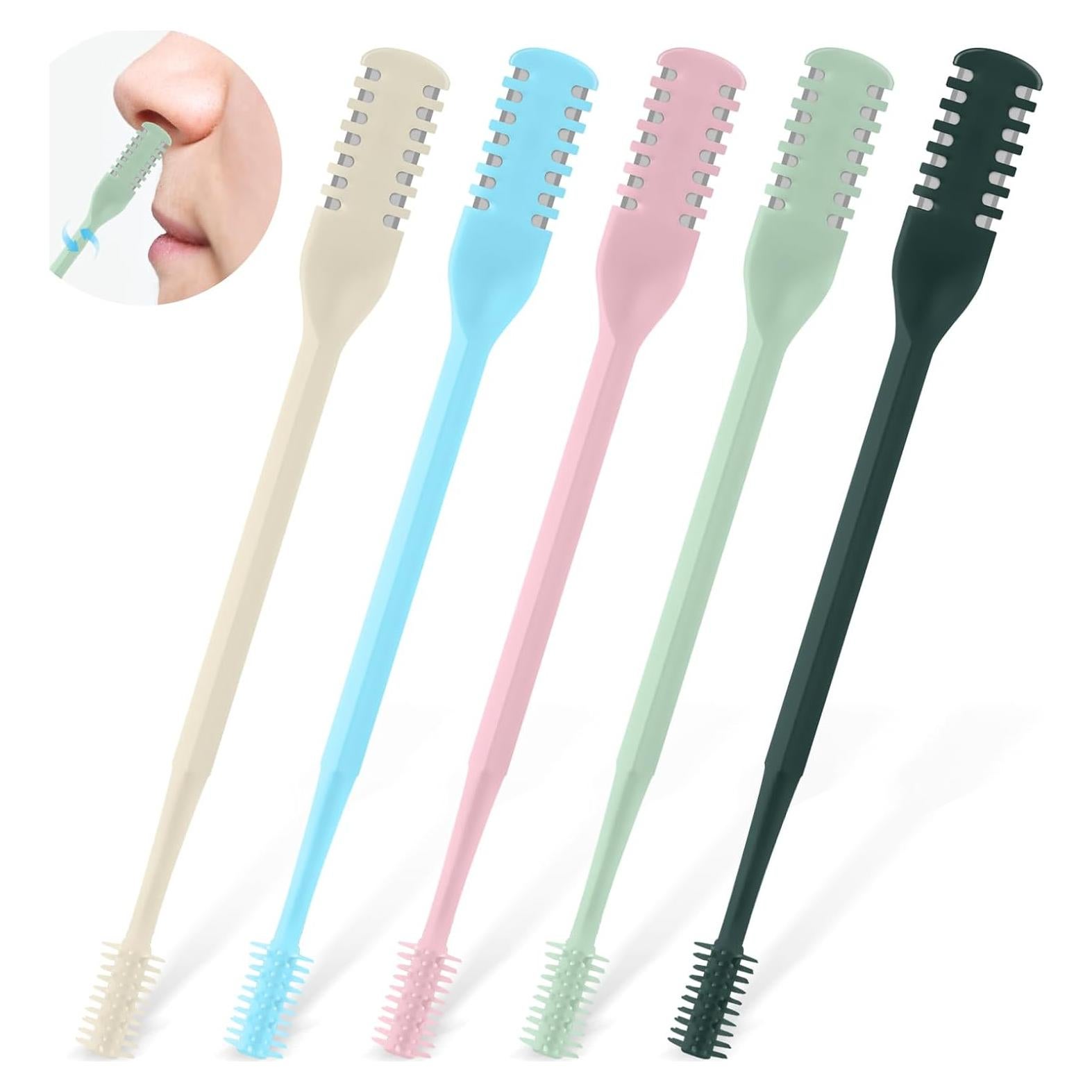 Cortador de Vello Nasal 2-en-1 CNDNO Manual Portátil