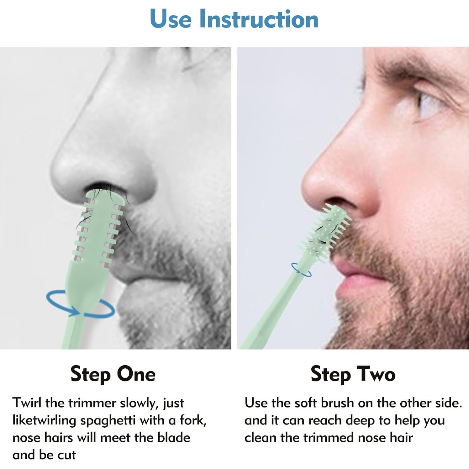 Cortador de Vello Nasal 2-en-1 CNDNO Manual Portátil