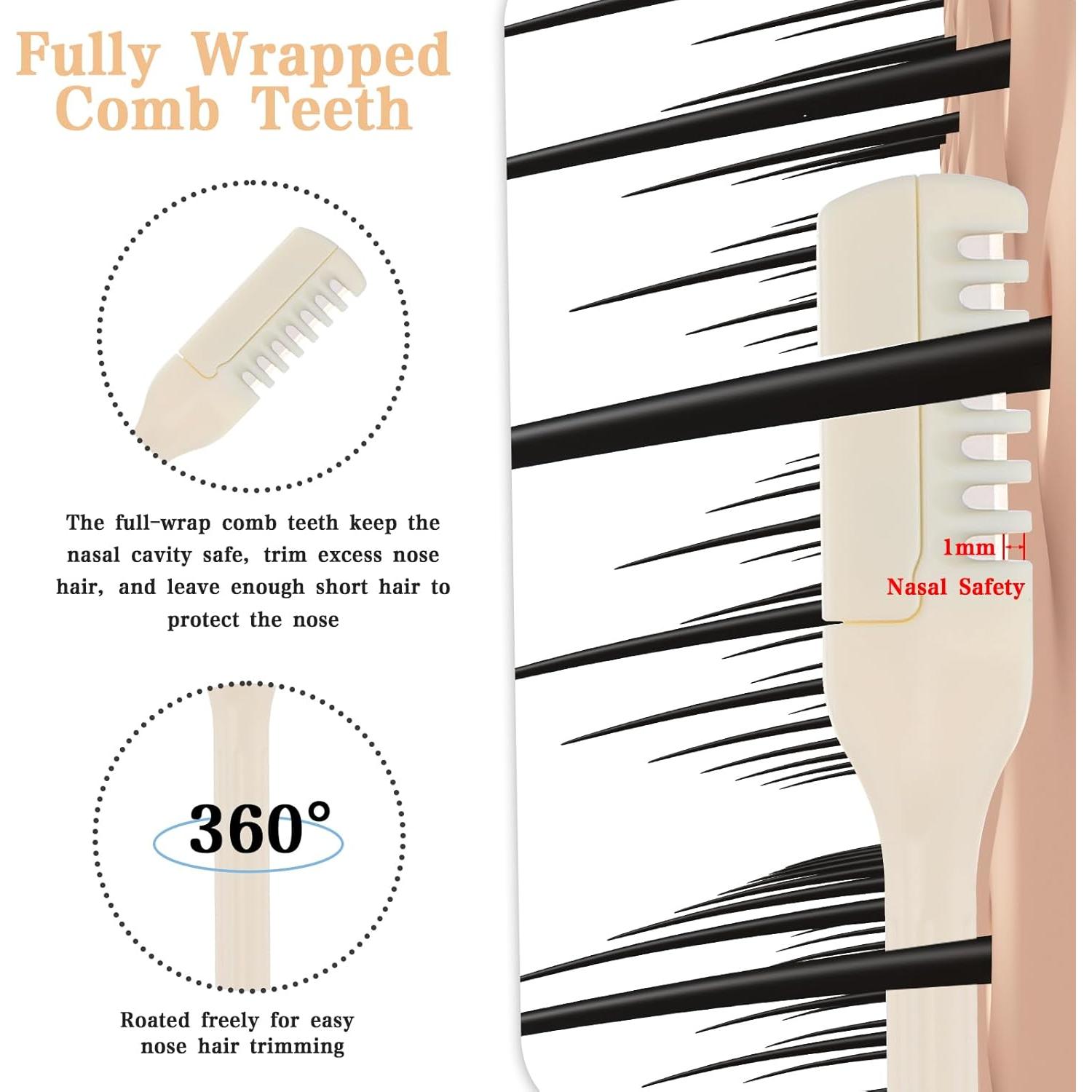 Paquete de 10 Cortadores de Vello Nasal Manual MBAIYO