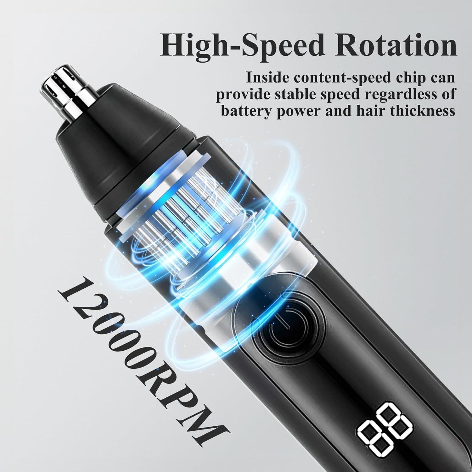 Recortador de Vello de Orejas y Nariz Kahela IPX7 Recargable