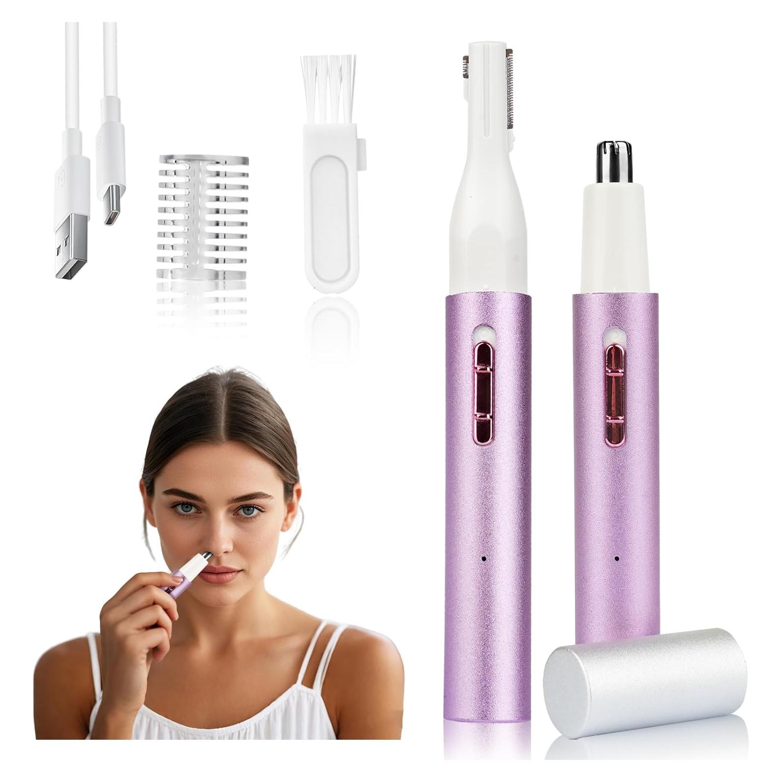 Recortador de Vello Nasal y Facial Mendaping 2 en 1 USB