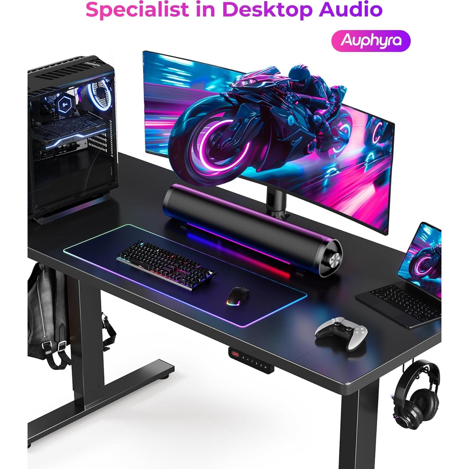 Barra de Sonido Auphyra RSP-01 con Luz LED y Control de Volumen