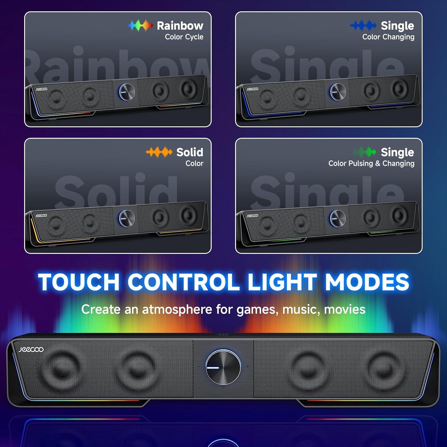 Altavoces Bluetooth Jeecoo A40 USB con Luz LED 5W