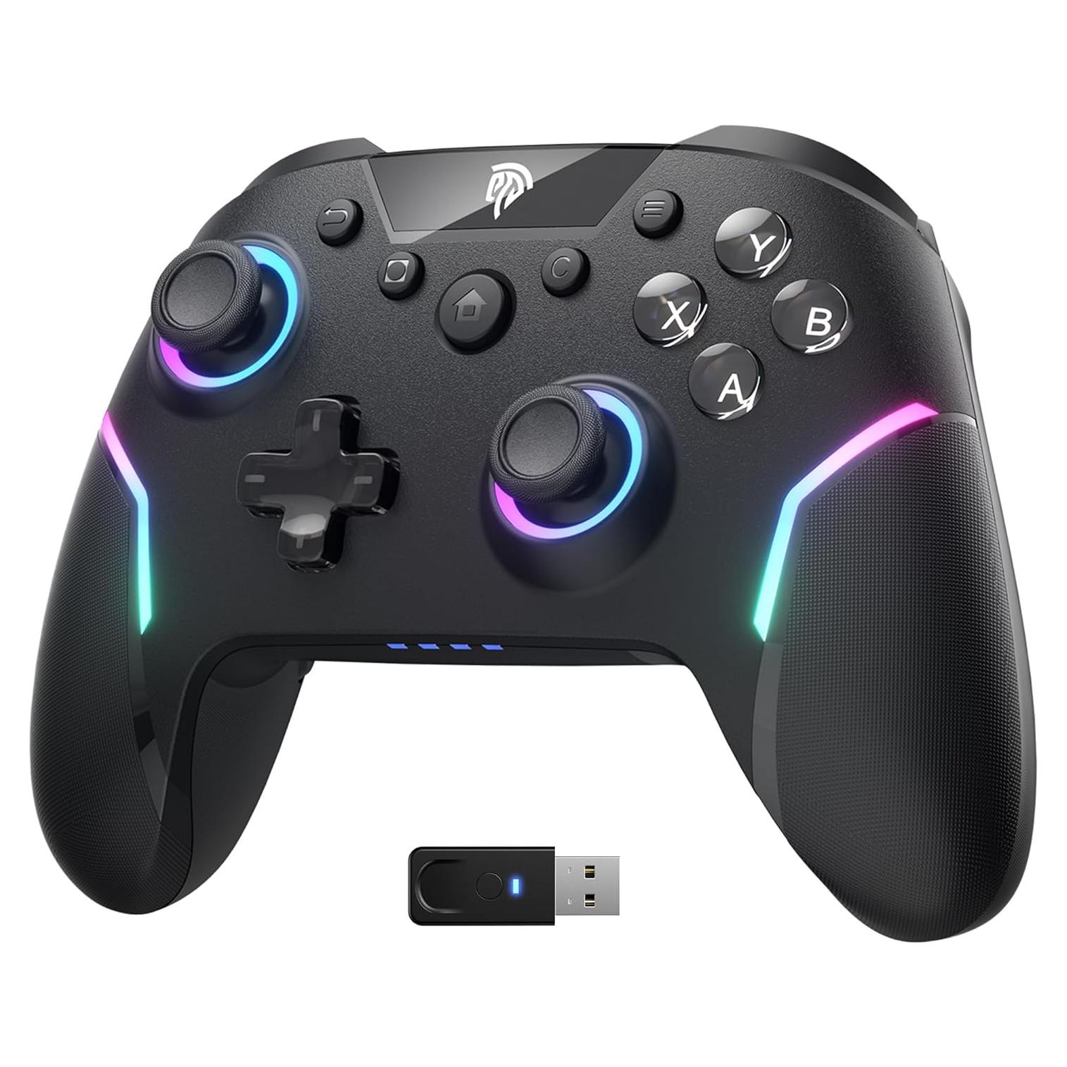 Controlador Inalámbrico EasySMX X20 RGB para PC/Switch/Android