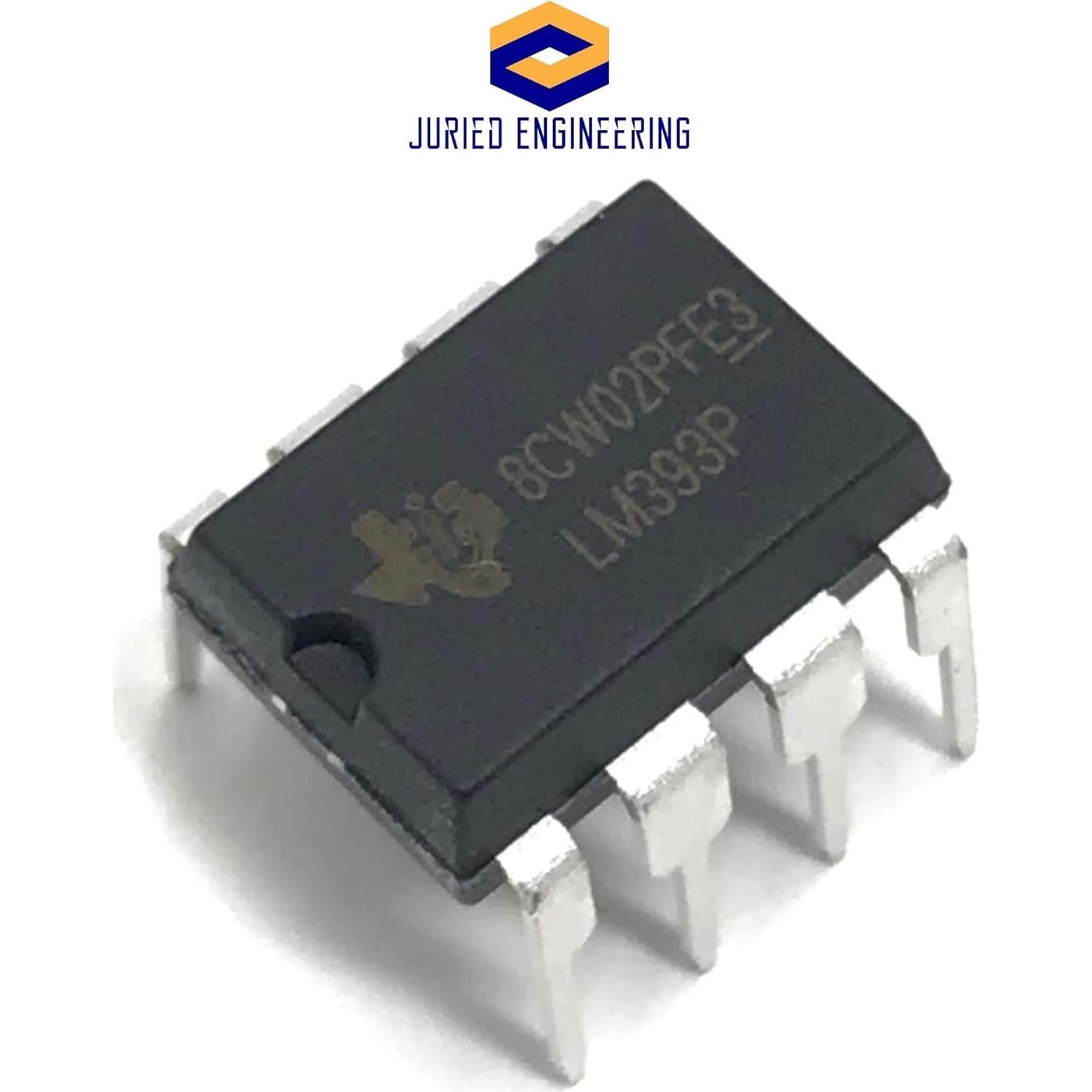 Comparadores Diferenciales Dobles LM393P TI - Paquete de 3