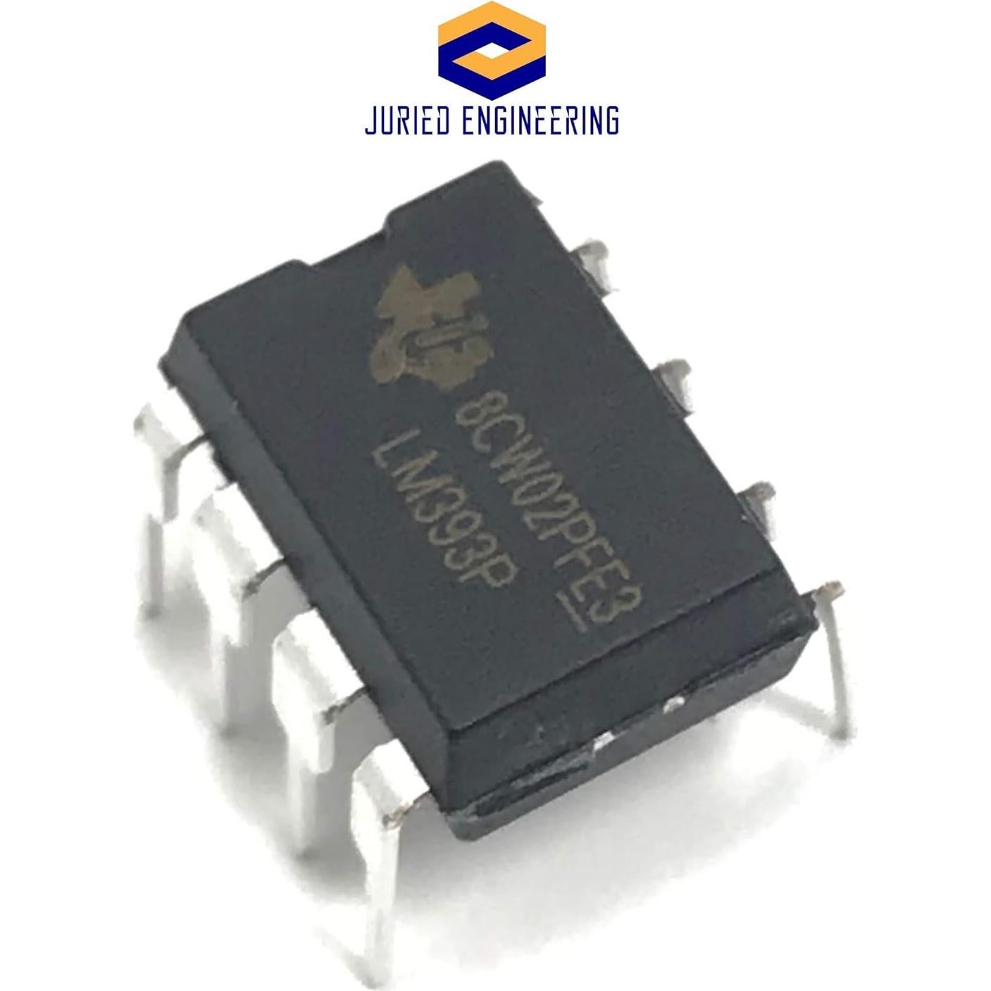 Comparadores Diferenciales Dobles LM393P TI - Paquete de 3