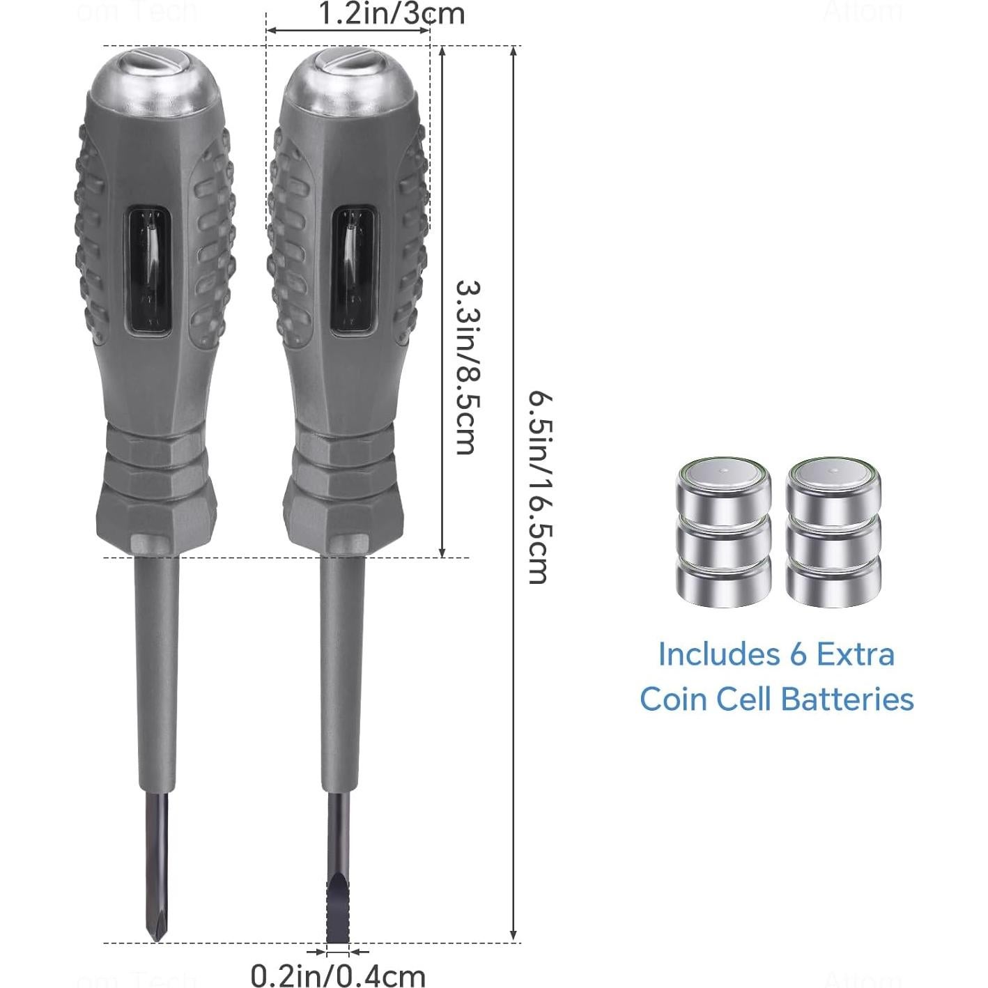 Conjunto de Destornillador y Probador de Voltaje Tomorotec 2PCS