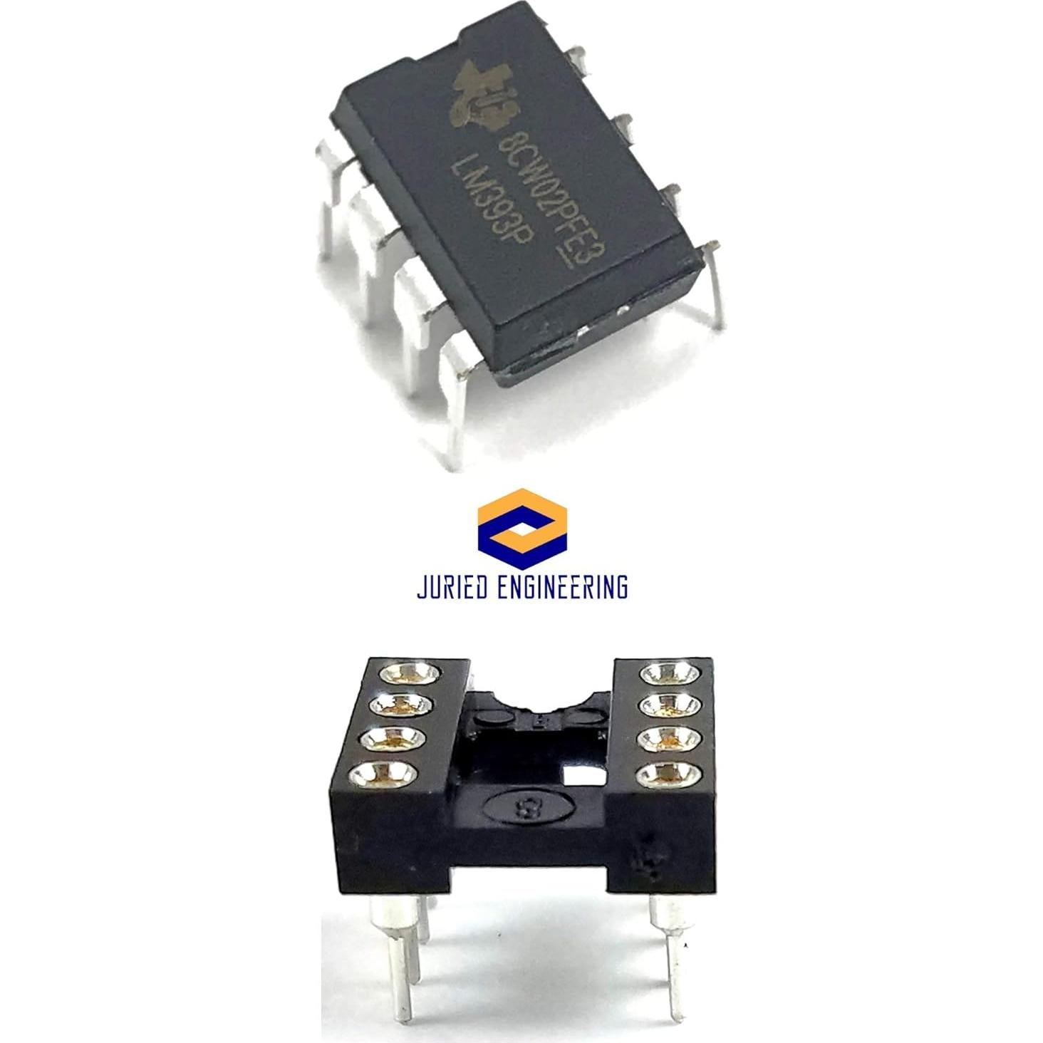 Comparador Diferencial Doble LM393P TI - Paquete de 5