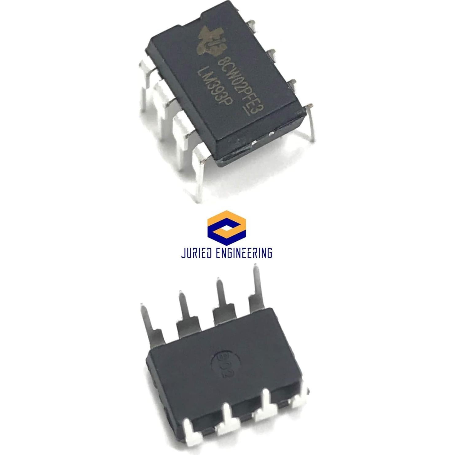 Comparador Diferencial Doble LM393P TI - Paquete de 5