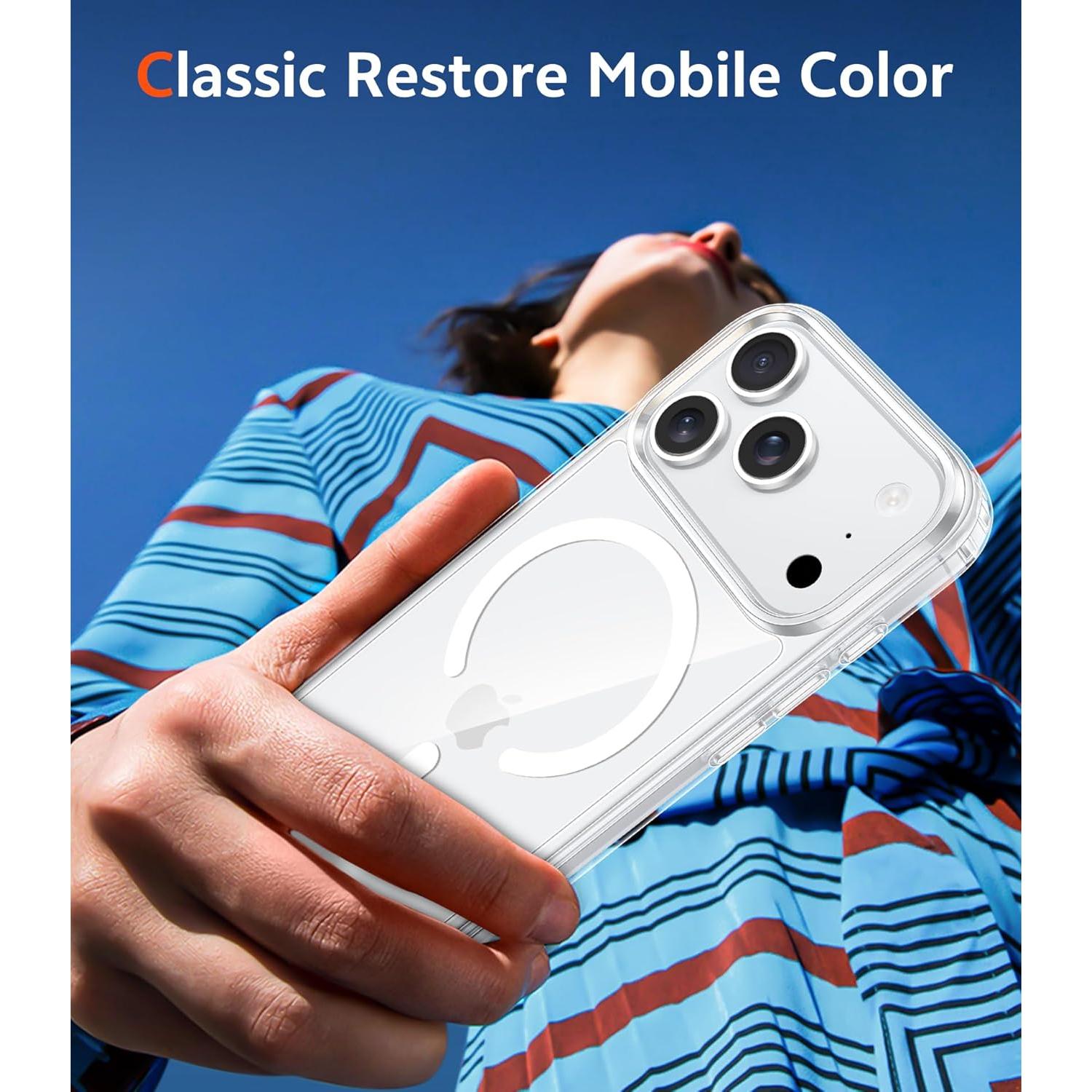 Funda Transparente Magnética FNTCASE para iPhone 17 Pro Slim