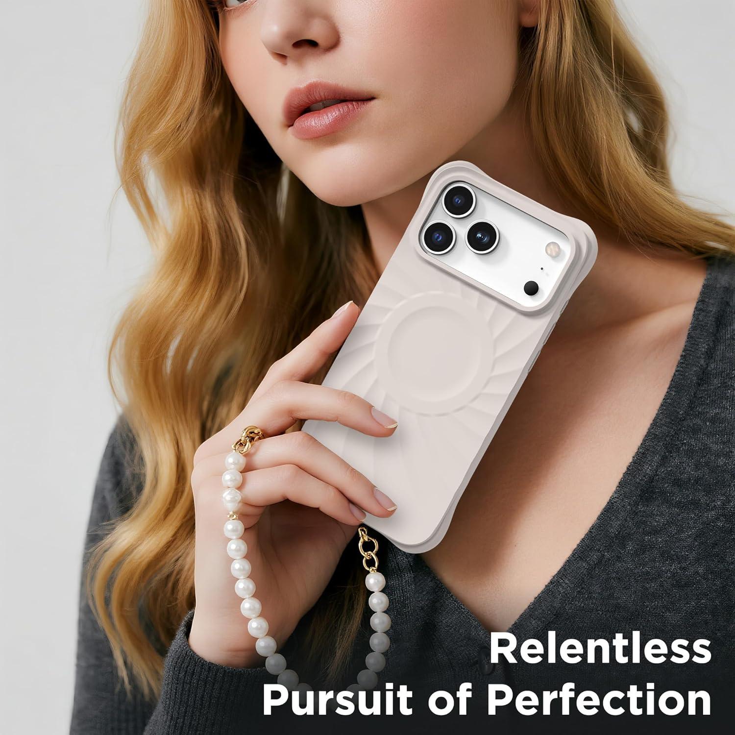 Funda Magnética COFFKER para iPhone 17 Pro Max - Silicona Piedra