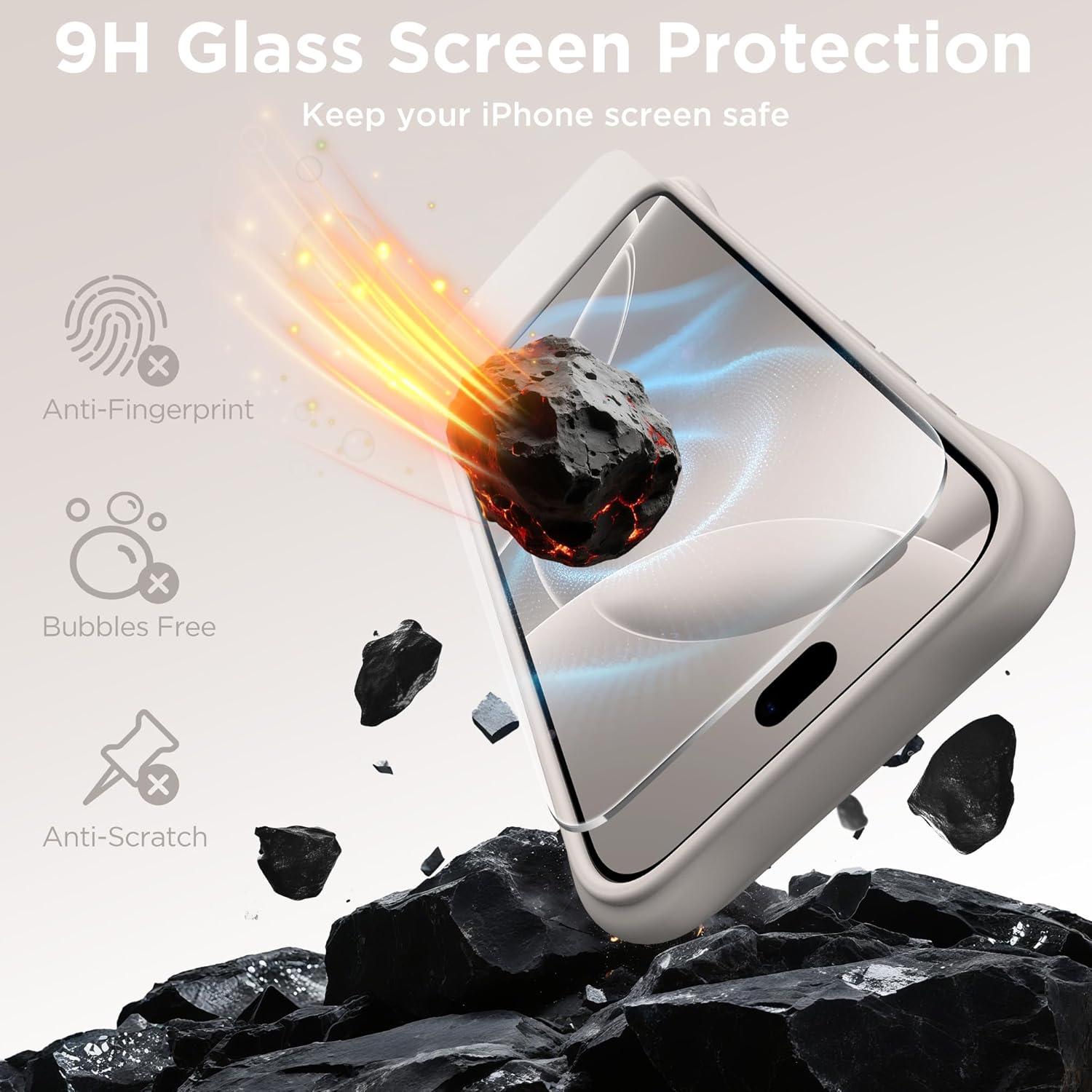 Funda Magnética COFFKER para iPhone 17 Pro Max - Silicona Piedra