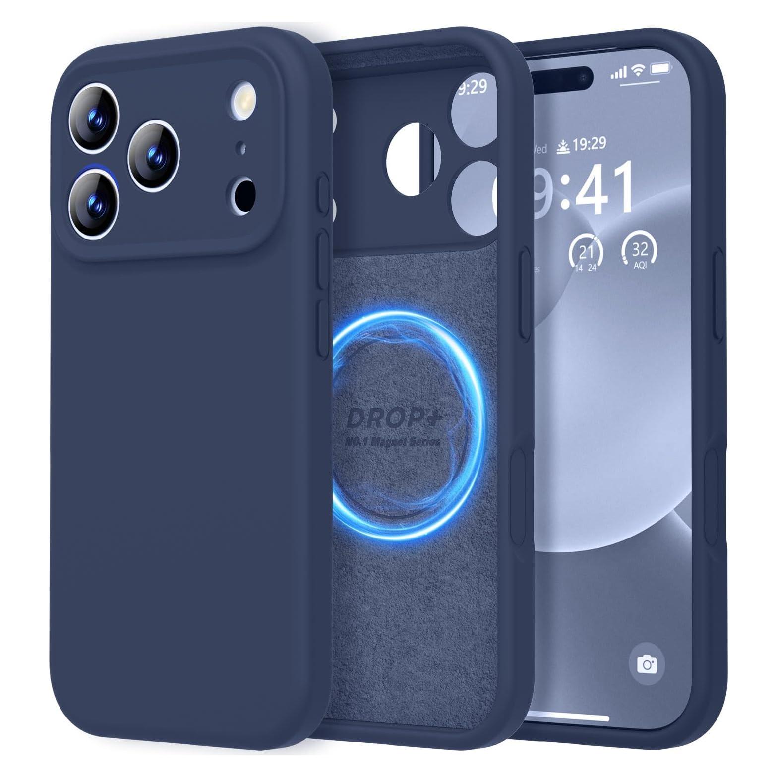 Funda Silicona Premium LOVE 3000 para iPhone 17 Pro Max Azul