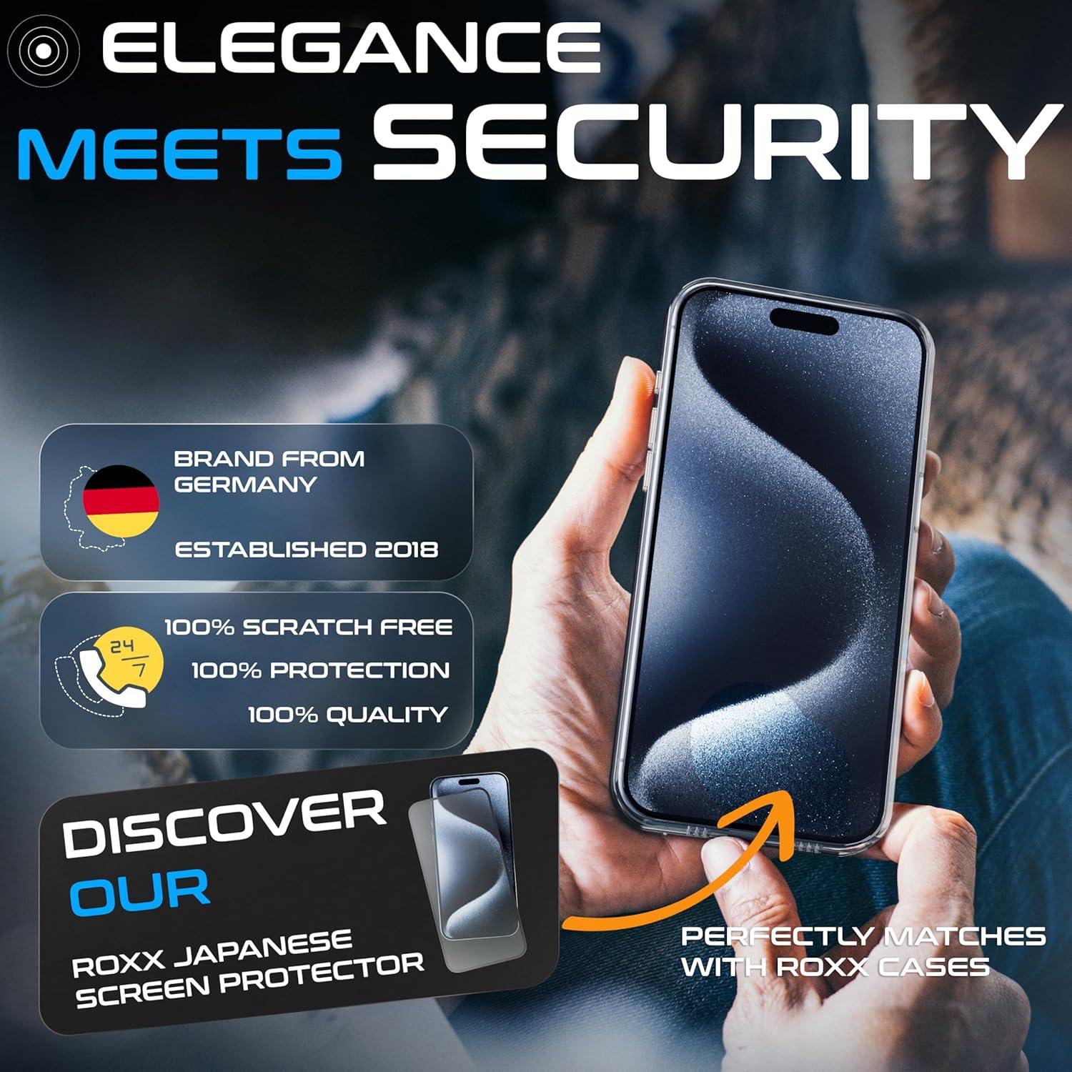 Funda Transparente ROXX para iPhone 16 Pro | Resistente al Amarillamiento | Protección Completa