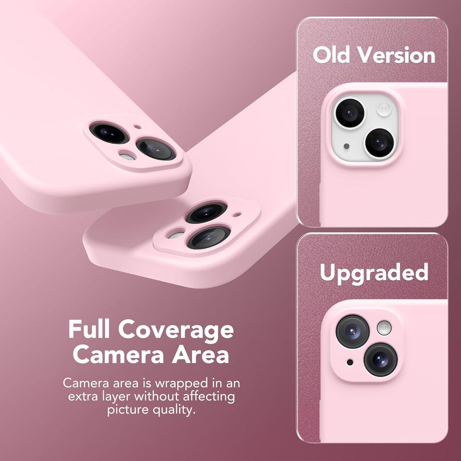 Funda Magnética SuydanBox para iPhone 15 Plus 6.7" Rosa Tiza