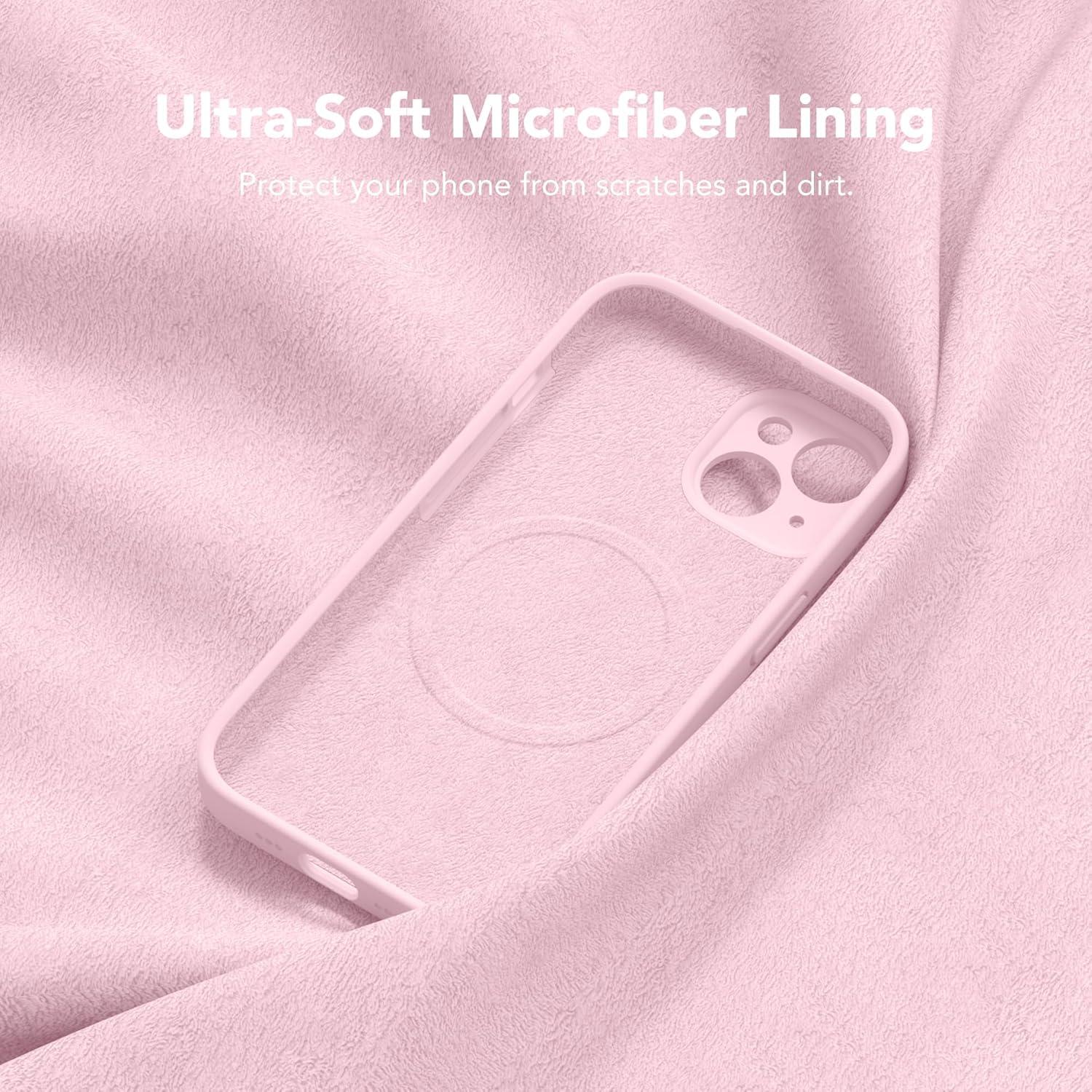 Funda Magnética SuydanBox para iPhone 15 Plus 6.7" Rosa Tiza