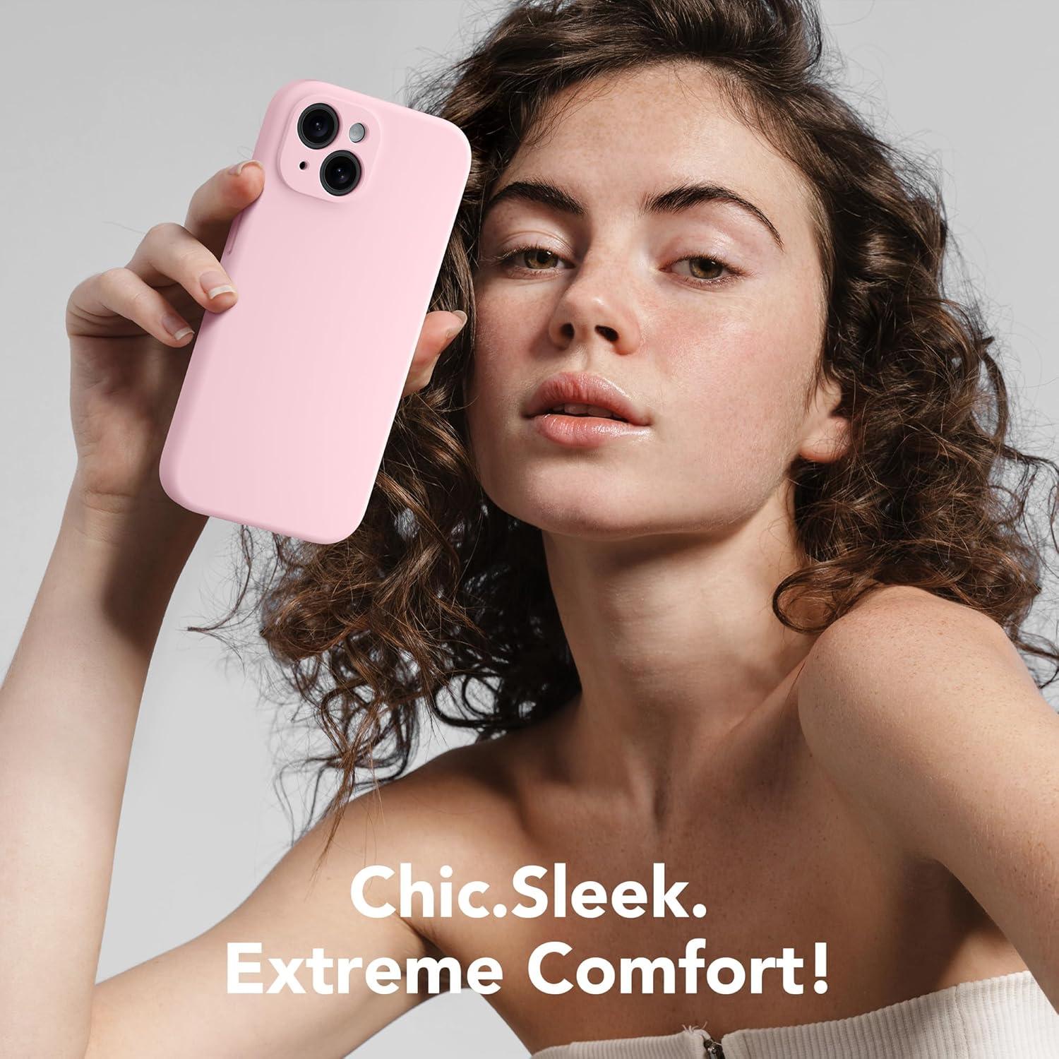 Funda Magnética SuydanBox para iPhone 15 Plus 6.7" Rosa Tiza