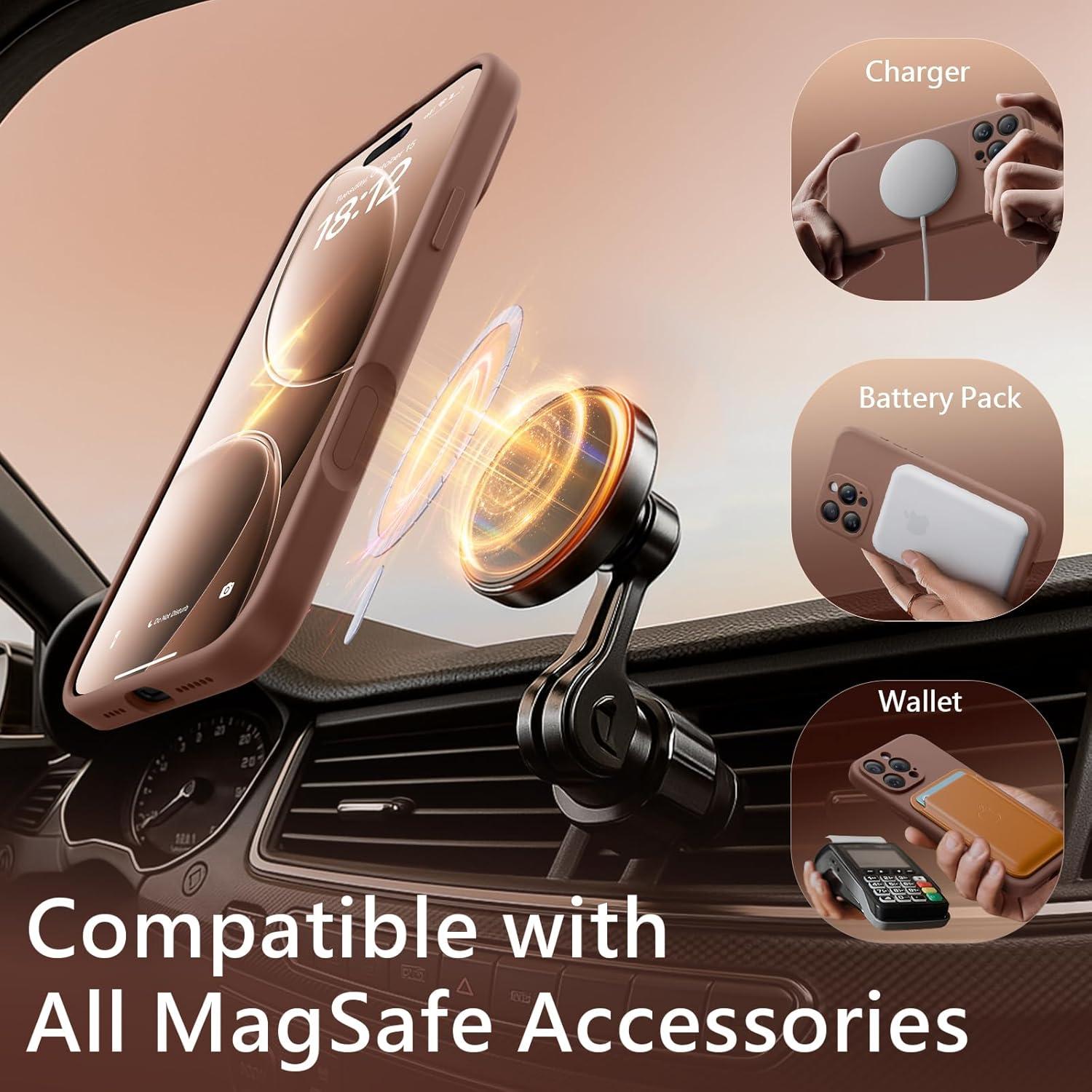 Funda Magnética FlyReal para iPhone 16 Pro con Protectores 9H