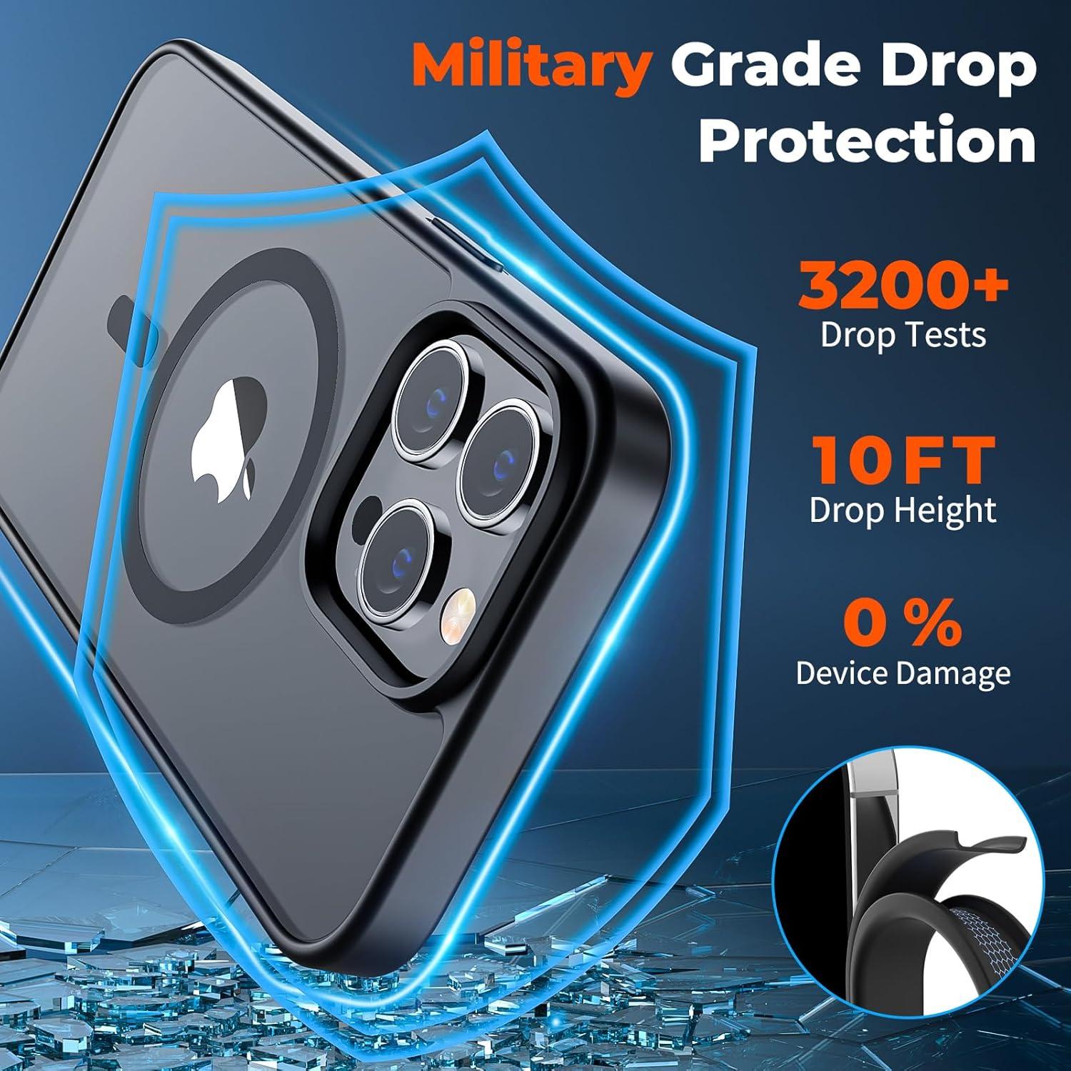 Funda Magnética Zapica para iPhone 14 Pro Max 6.7" Negra