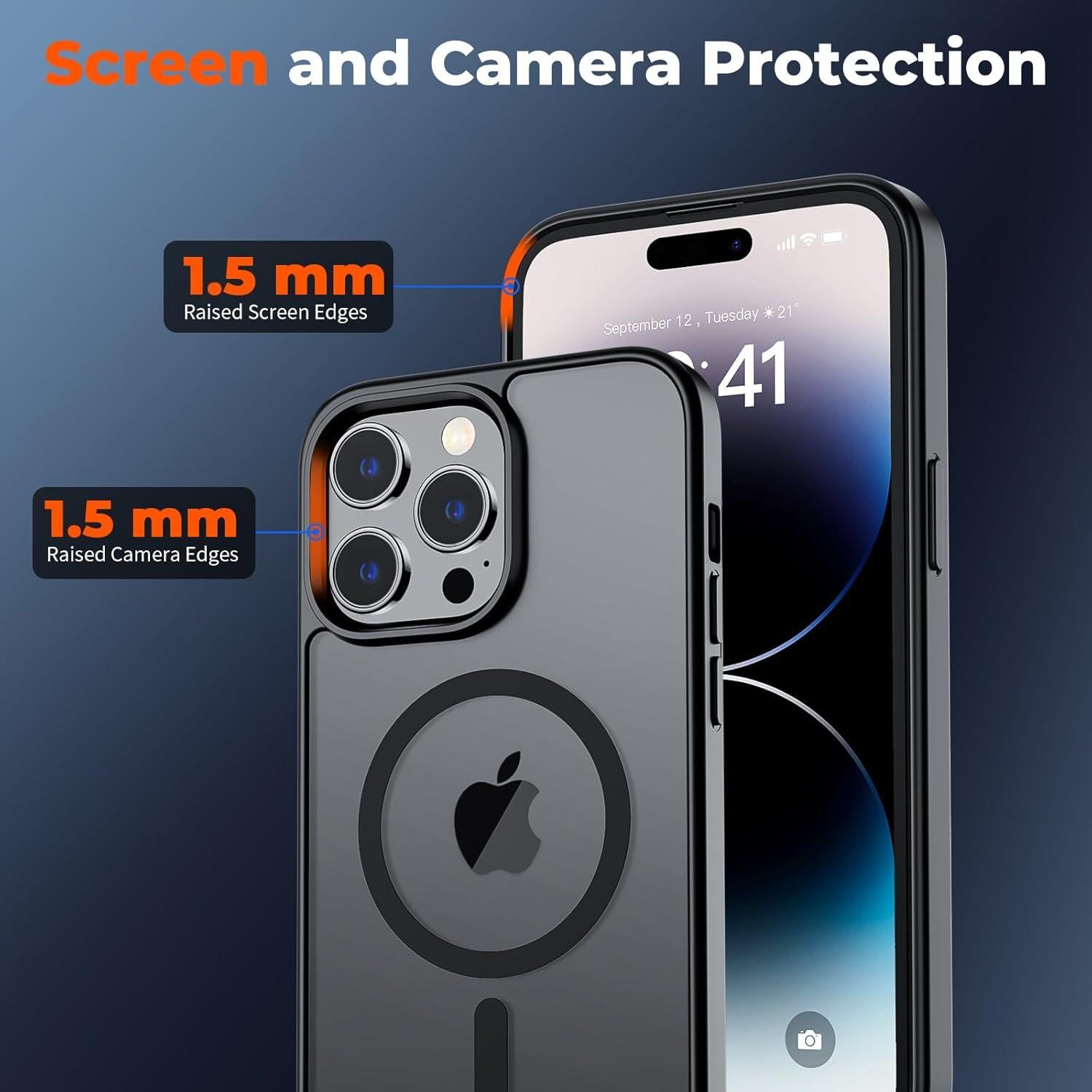 Funda Magnética Zapica para iPhone 14 Pro Max 6.7" Negra