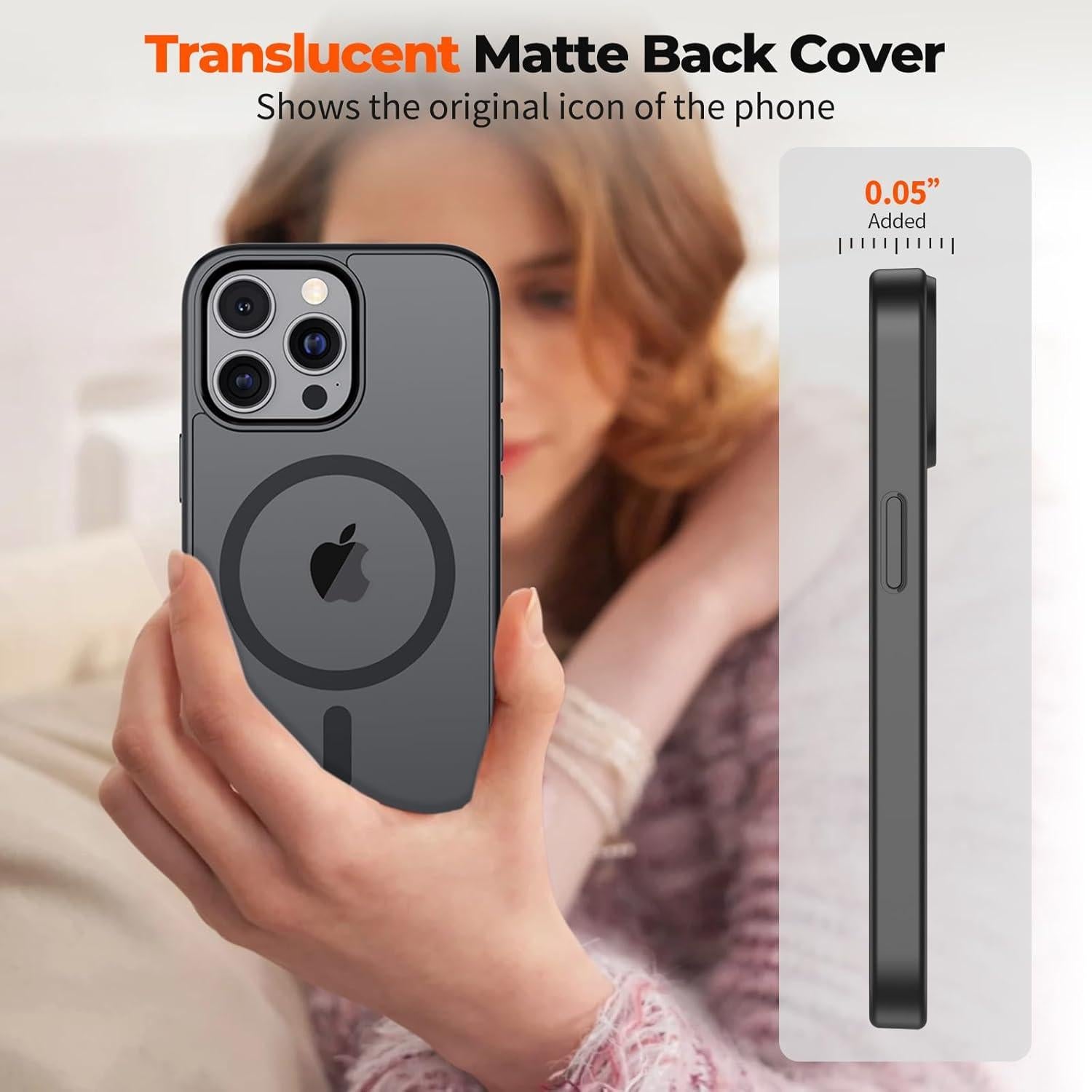 Funda Magnética Zapica para iPhone 14 Pro Max 6.7" Negra