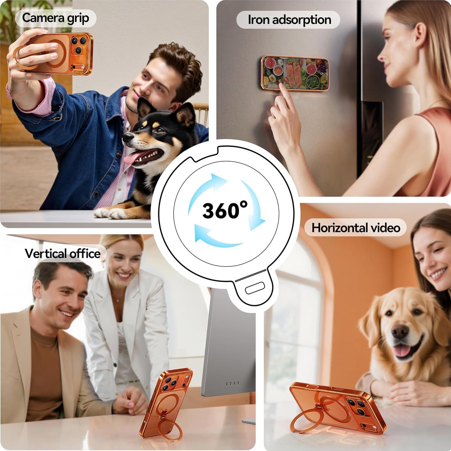 Funda CASEKOO Naranja Cósmico para iPhone 17 Pro Max 6.9"