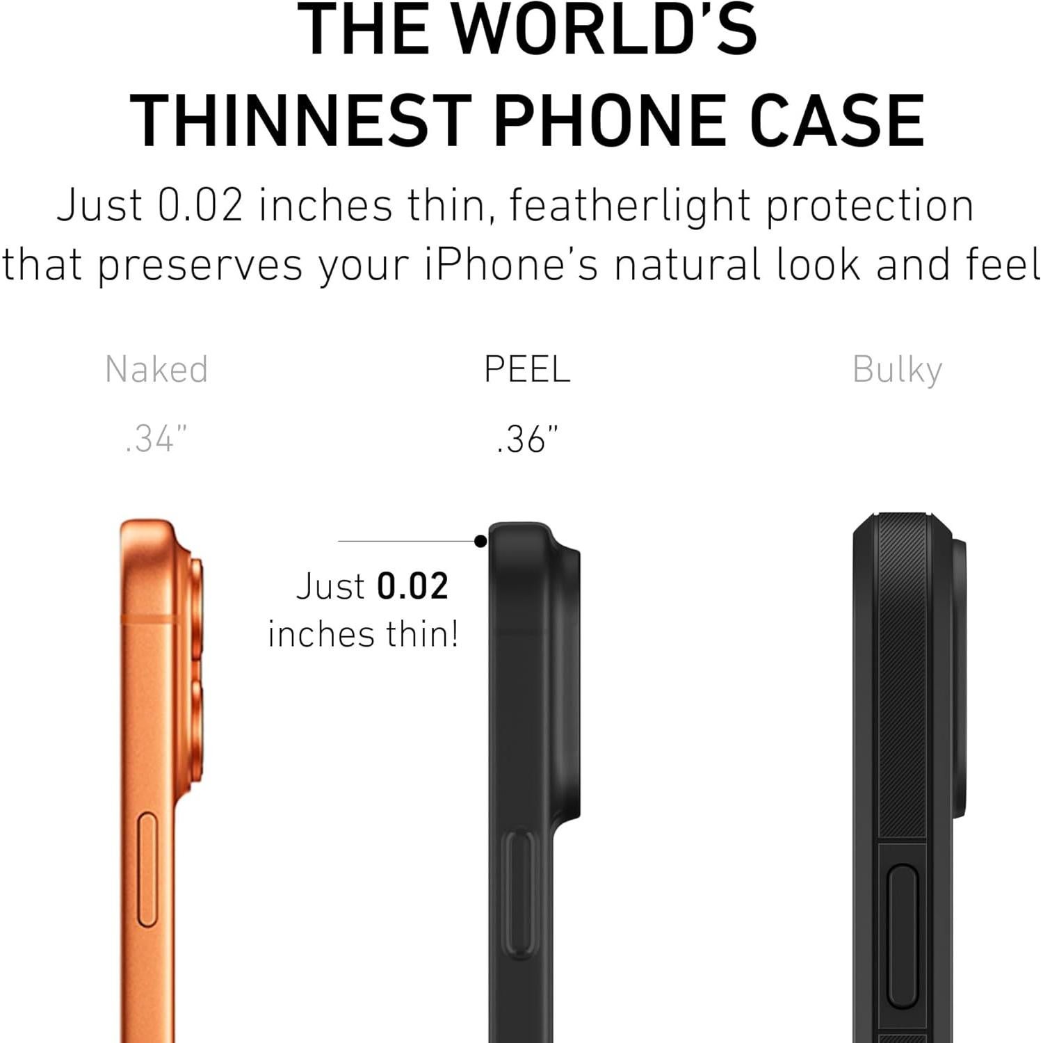 Funda Super Delgada PEEL para iPhone 17 Pro Max Transparente