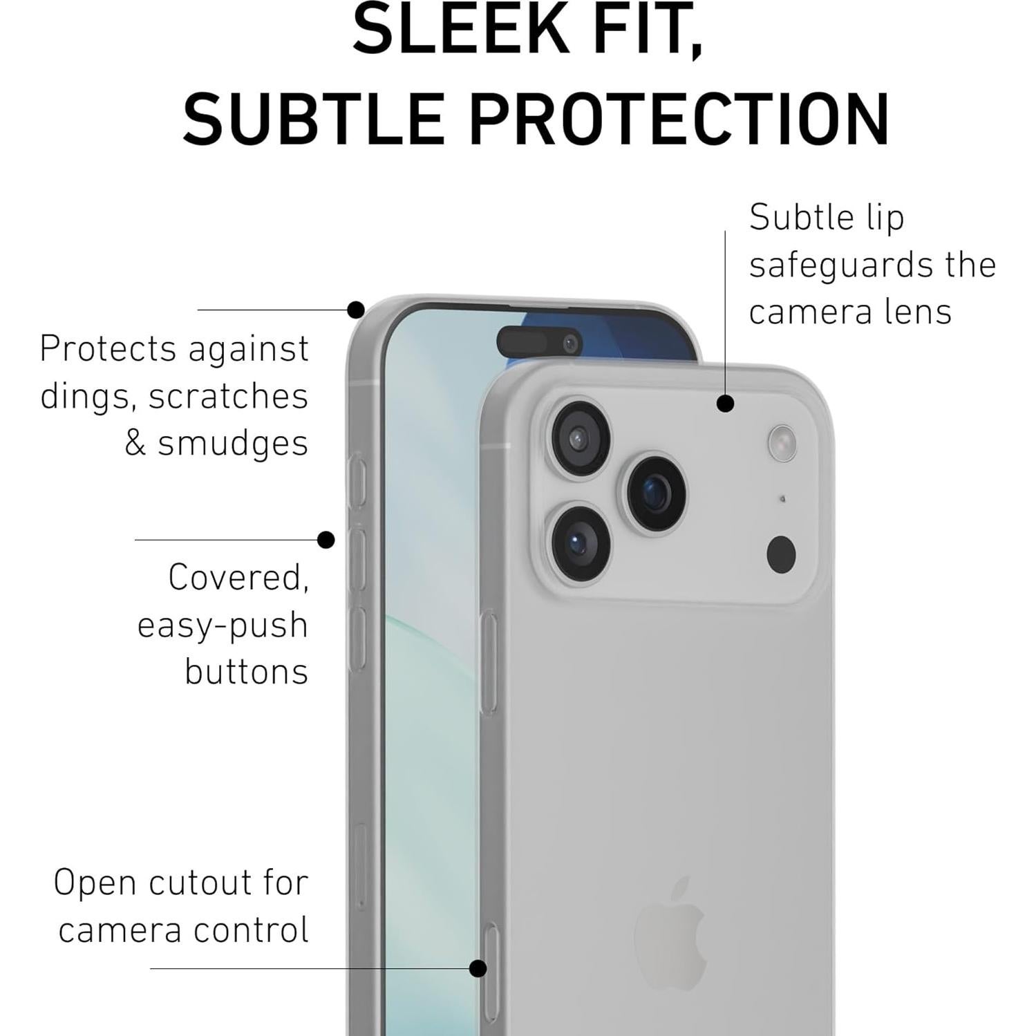 Funda Super Delgada PEEL para iPhone 17 Pro Max Transparente