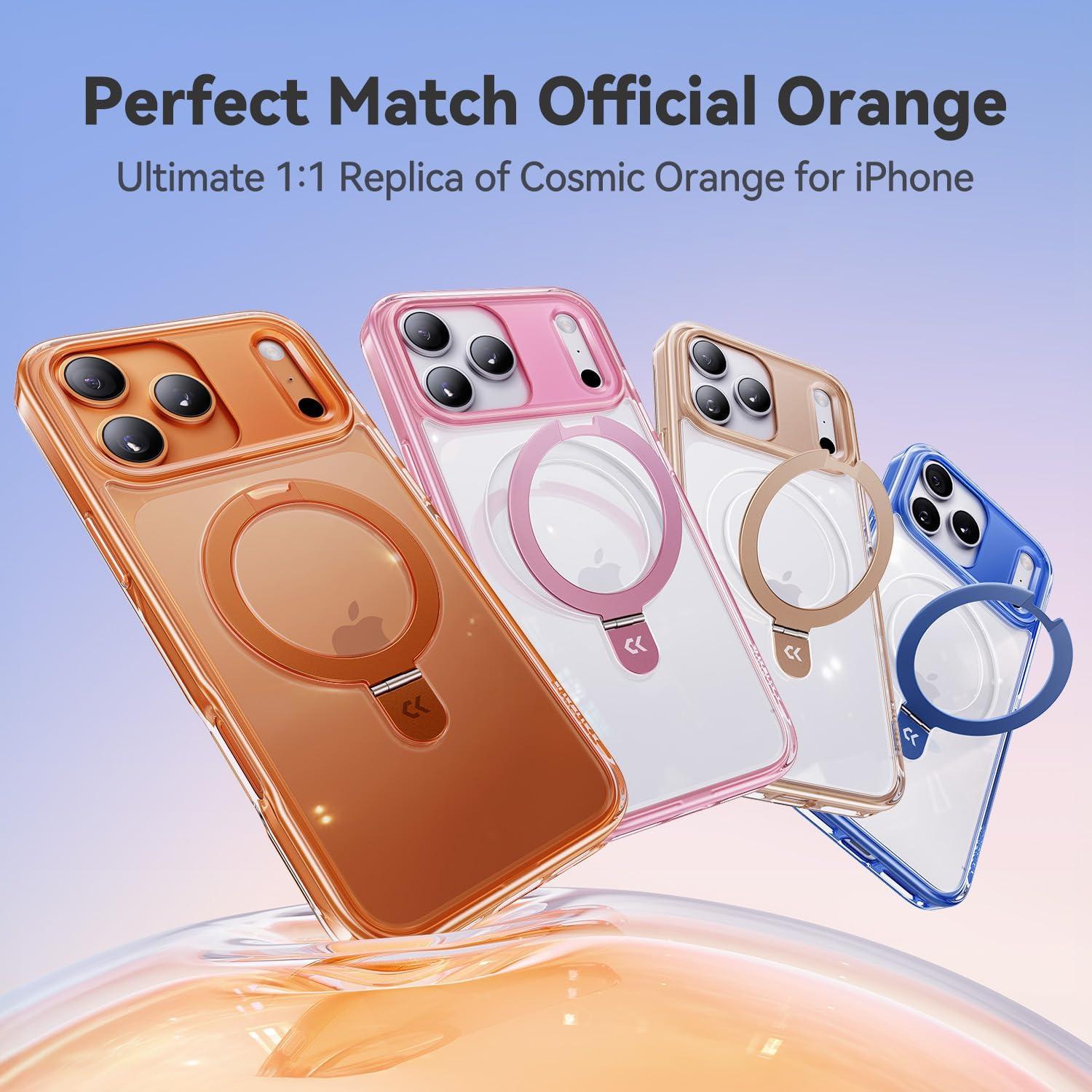 Funda CASEKOO Naranja Cósimico para iPhone 17 Pro Max 6.9"