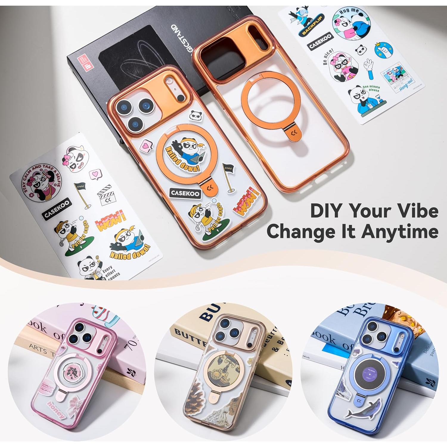 Funda CASEKOO Naranja Cósimico para iPhone 17 Pro Max 6.9"