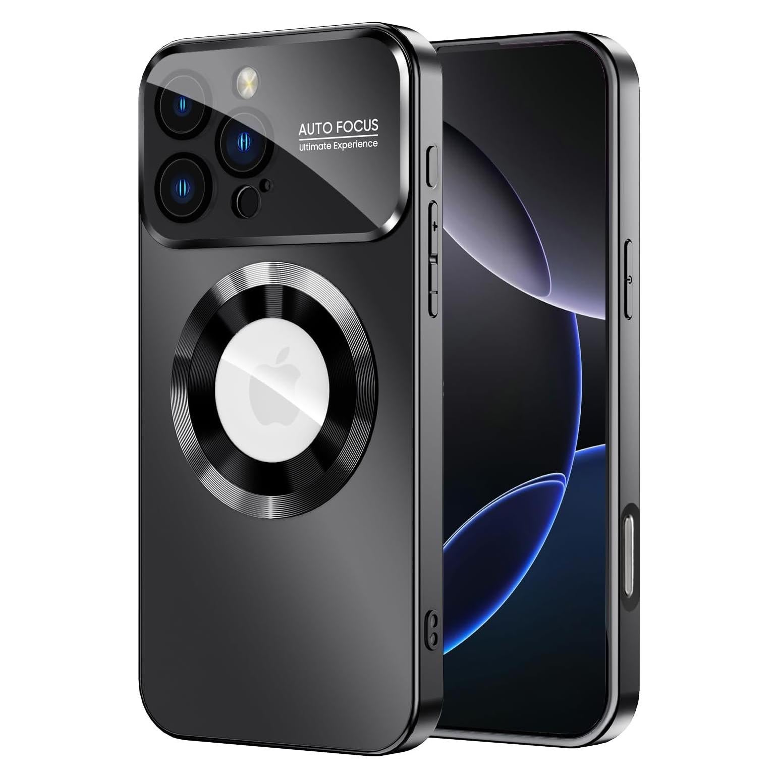 Funda Magnética MAKAVO para iPhone 16 Pro Max, Negro