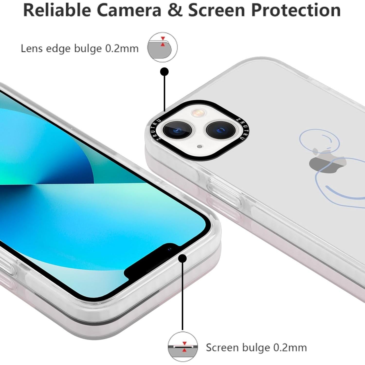 Funda de teléfono iPhone 14 Dinosaurio Kawaii TPU A prueba de golpes