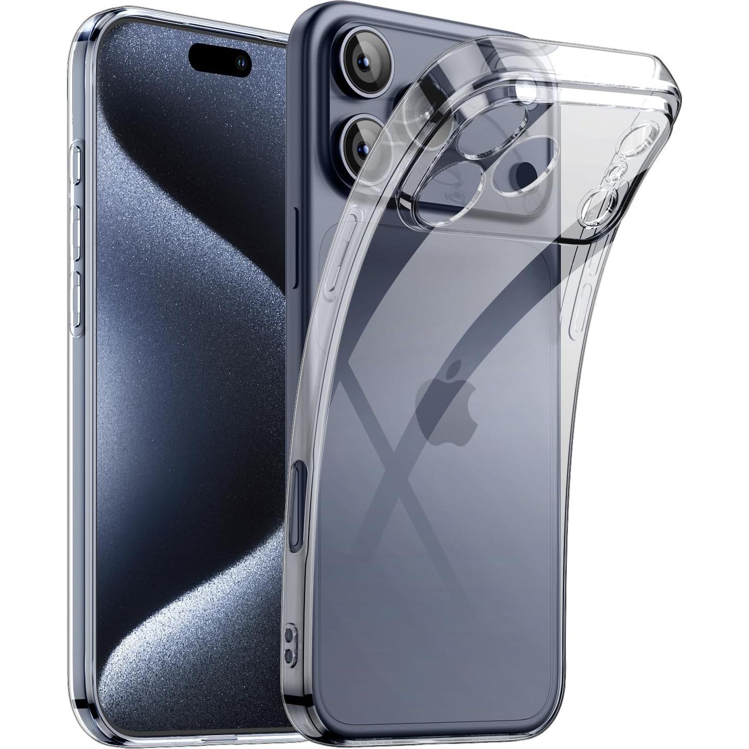 Funda TPU Transparente Shamo para iPhone 17 Pro - Ultra Delgado, Anti-Amarillento, Resistente a Rayones