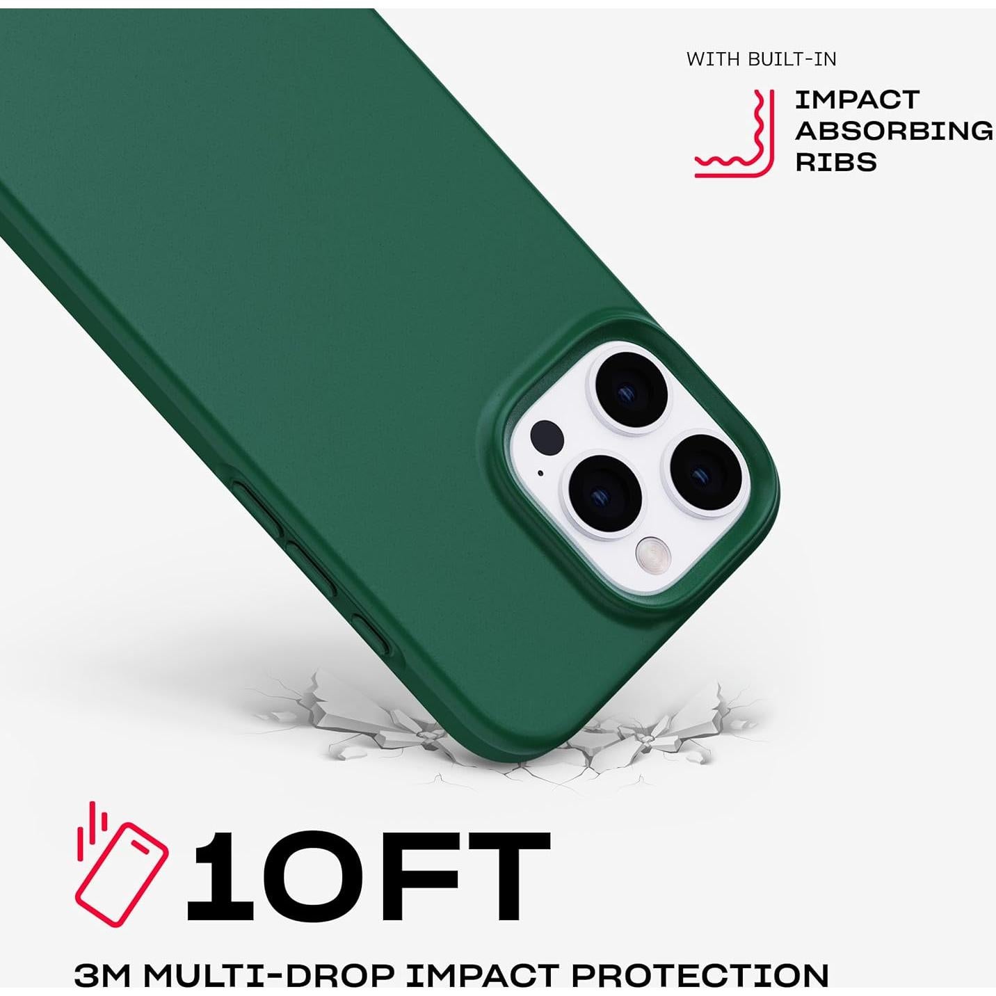 Funda Tech21 EvoLite para iPhone 16 Pro Max - Verde - Delgado