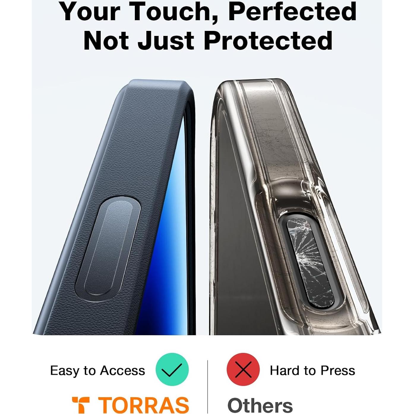 Funda TORRAS para iPhone 16 Pro Max con Soporte Giratorio 360°