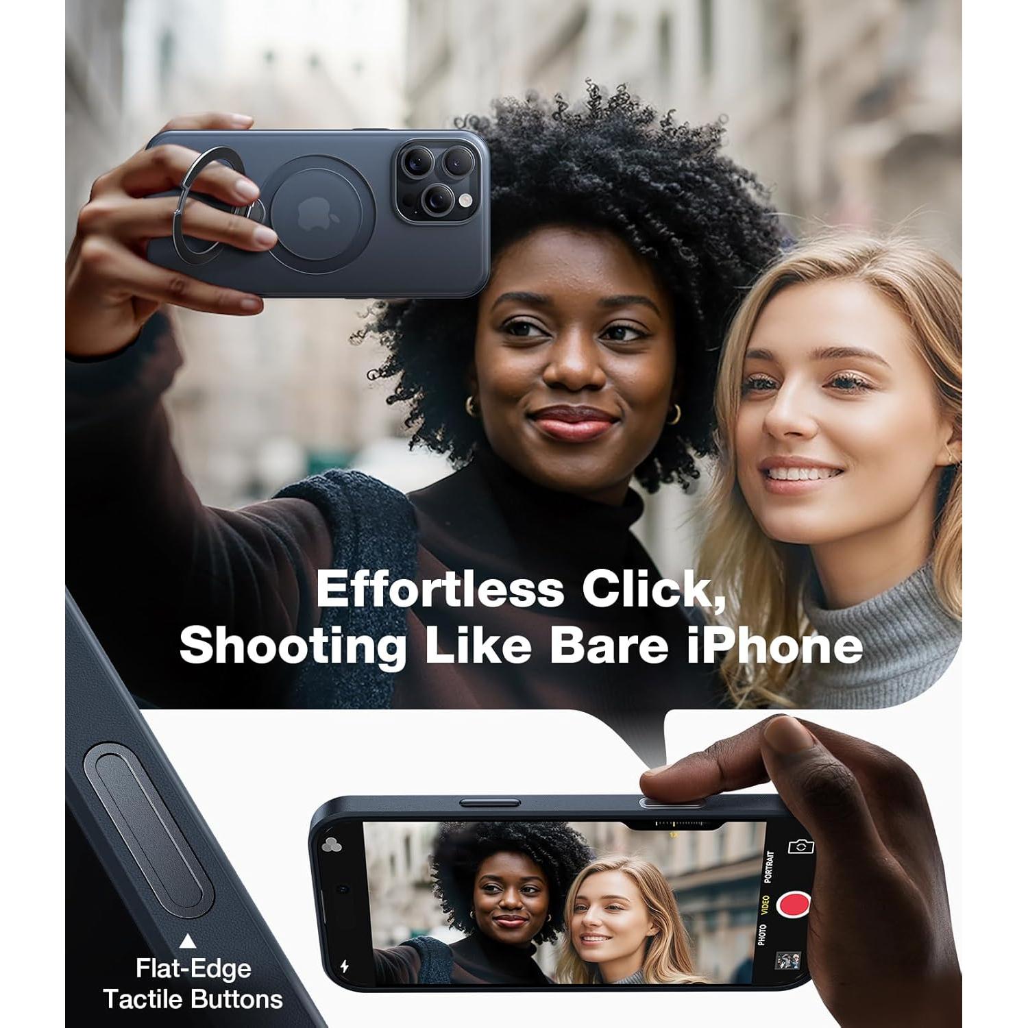 Funda TORRAS para iPhone 16 Pro Max con Soporte Giratorio 360°