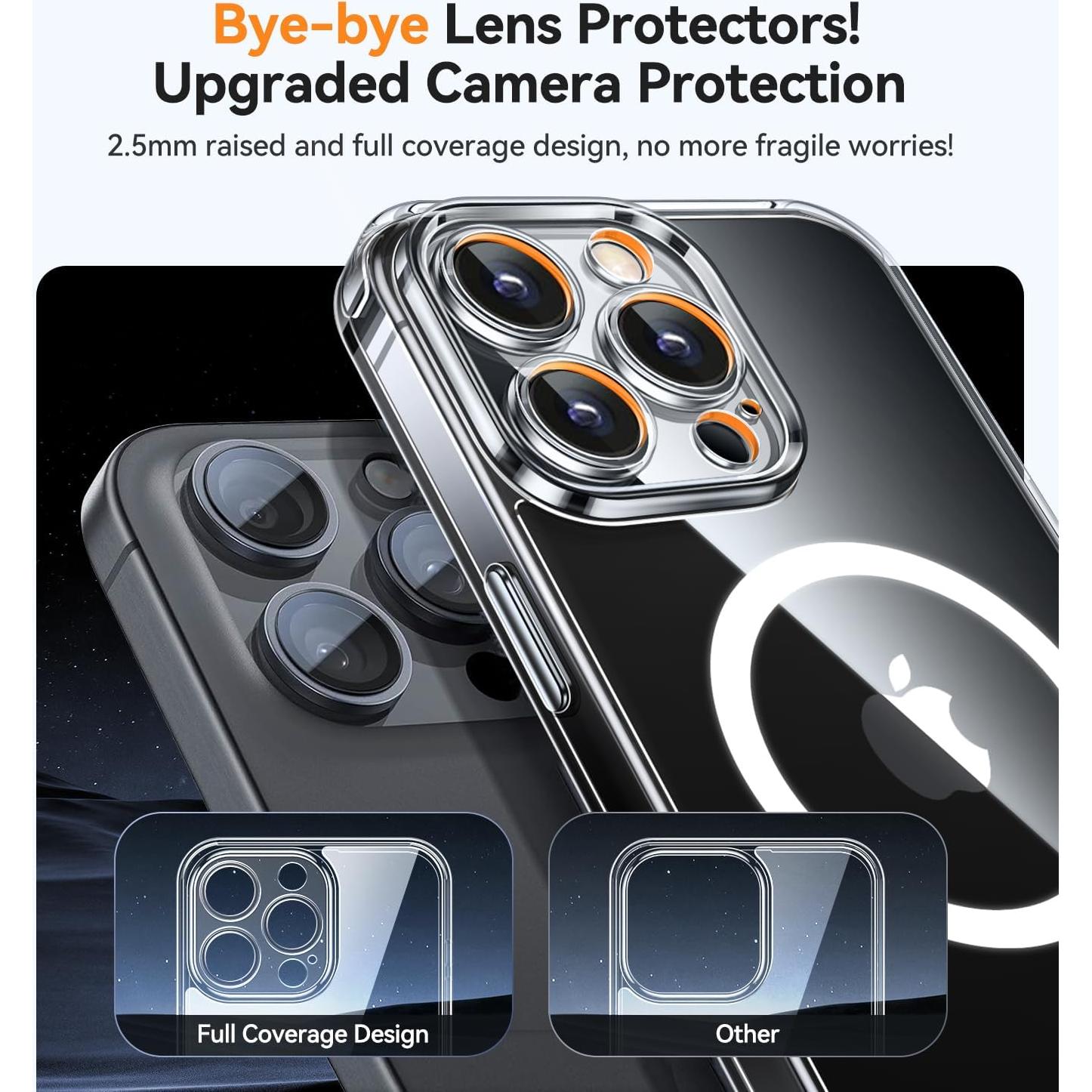 Funda Magnética Transparente para iPhone 13 Pro Max 6.7"