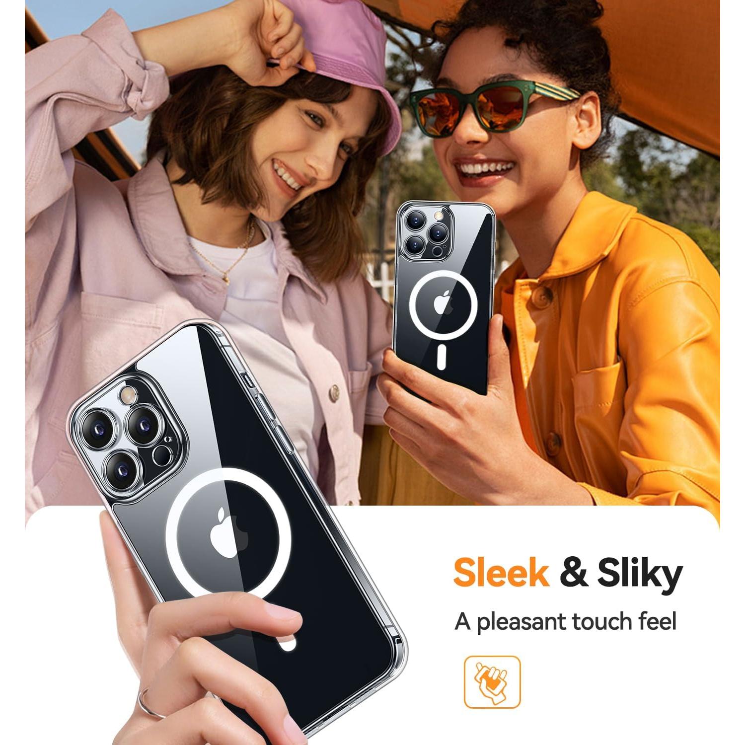 Funda Magnética Transparente para iPhone 13 Pro Max 6.7"