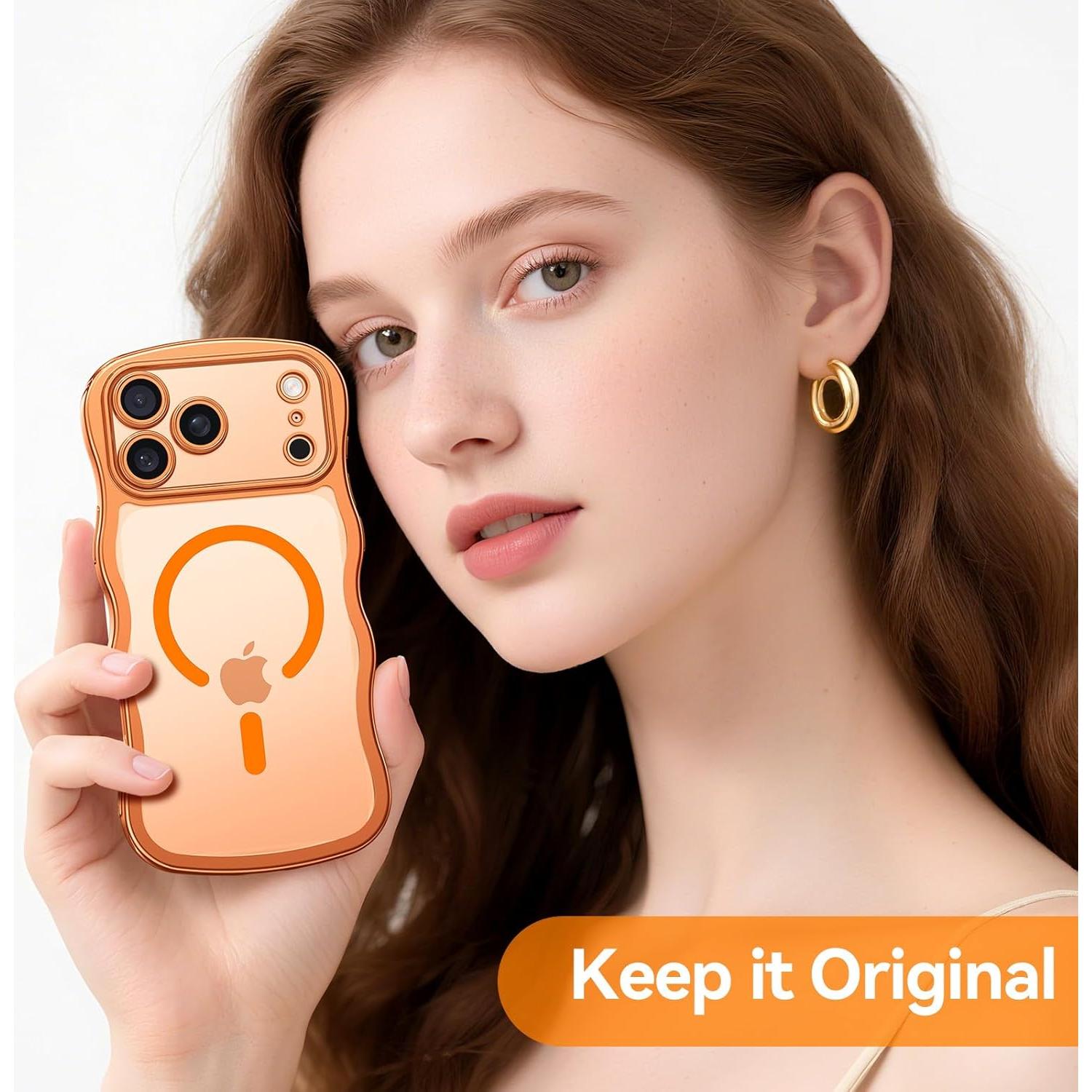 Funda magnética ondulada Peerock para iPhone 17 Pro Max 6.9"