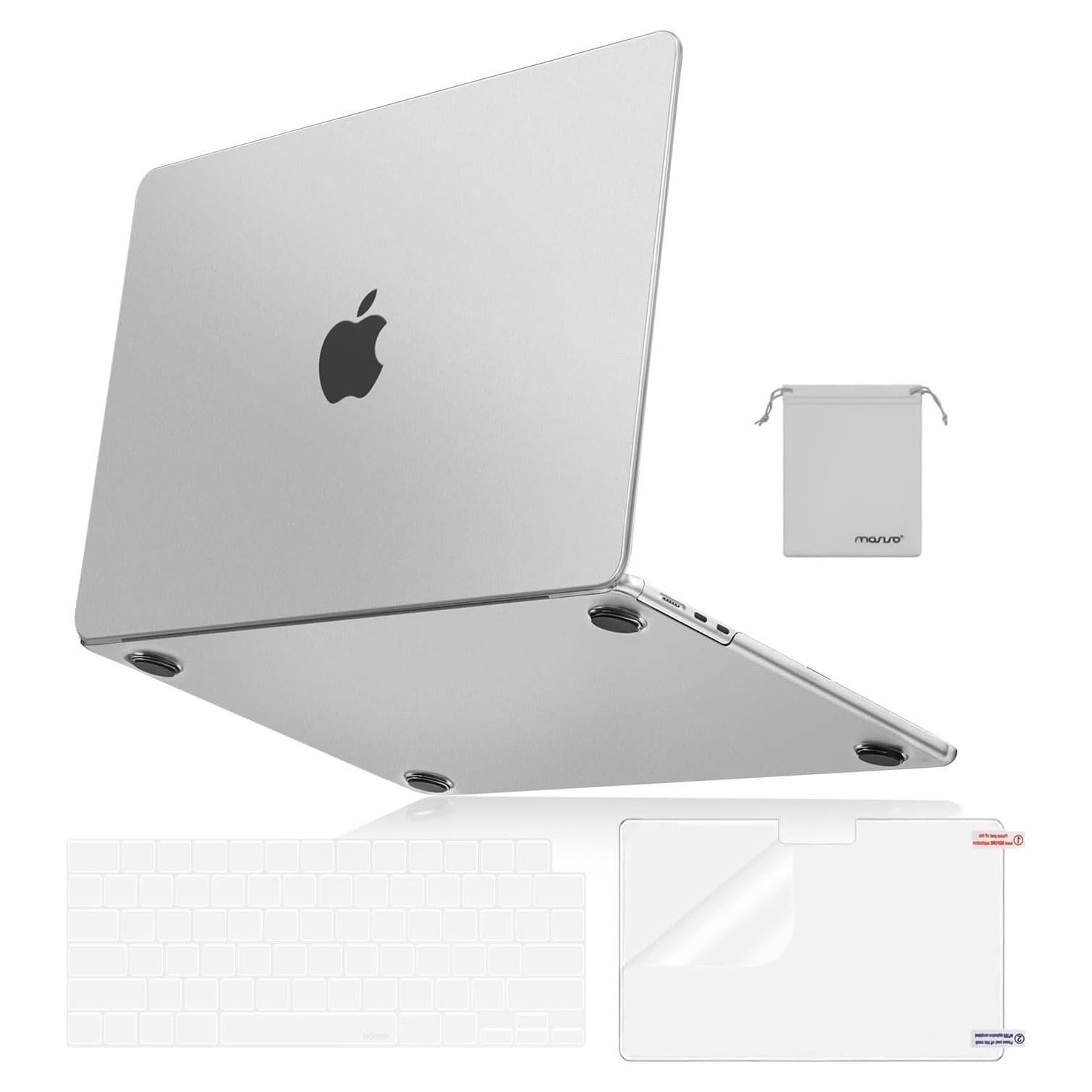 Funda MOSISO para MacBook Air 13" M4 M3 M2 2022-2025 Transparente