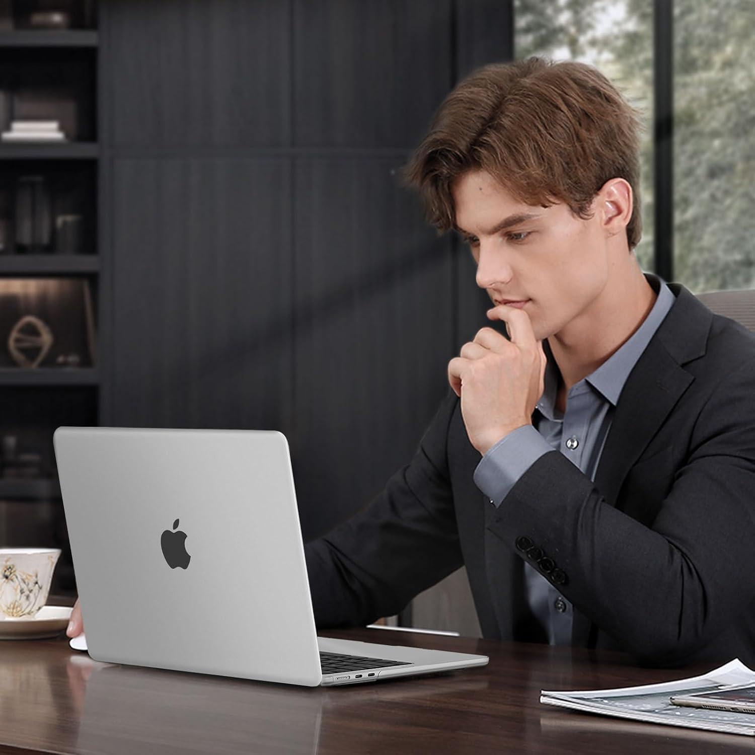 Funda MOSISO para MacBook Air 13" M4 M3 M2 2022-2025 Transparente