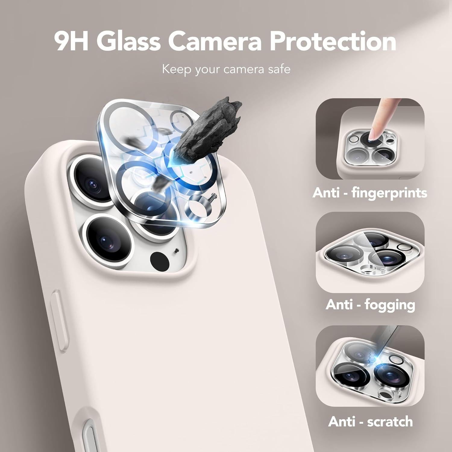 Funda Magnética GONEZ para iPhone 16 Pro Max, Silicona, Protector