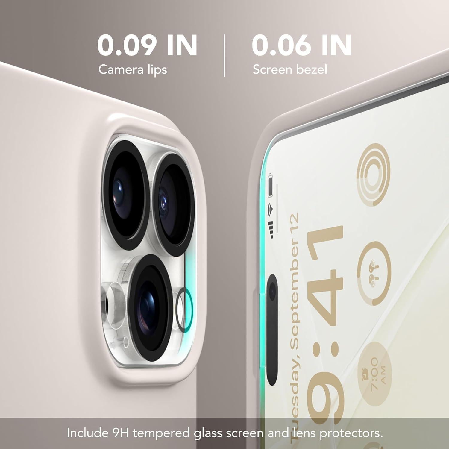 Funda Magnética GONEZ para iPhone 16 Pro Max, Silicona, Protector