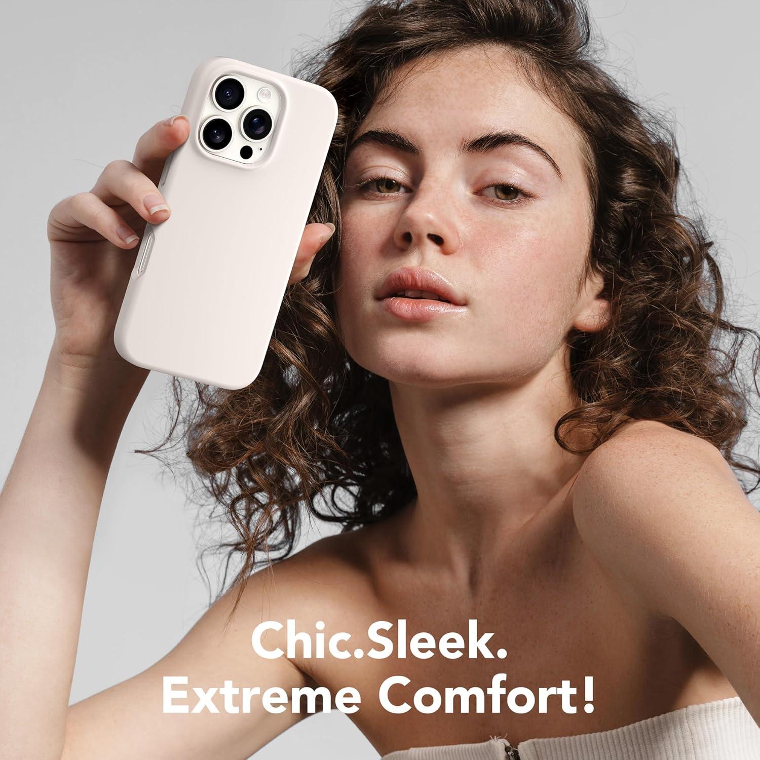 Funda Magnética GONEZ para iPhone 16 Pro Max, Silicona, Protector